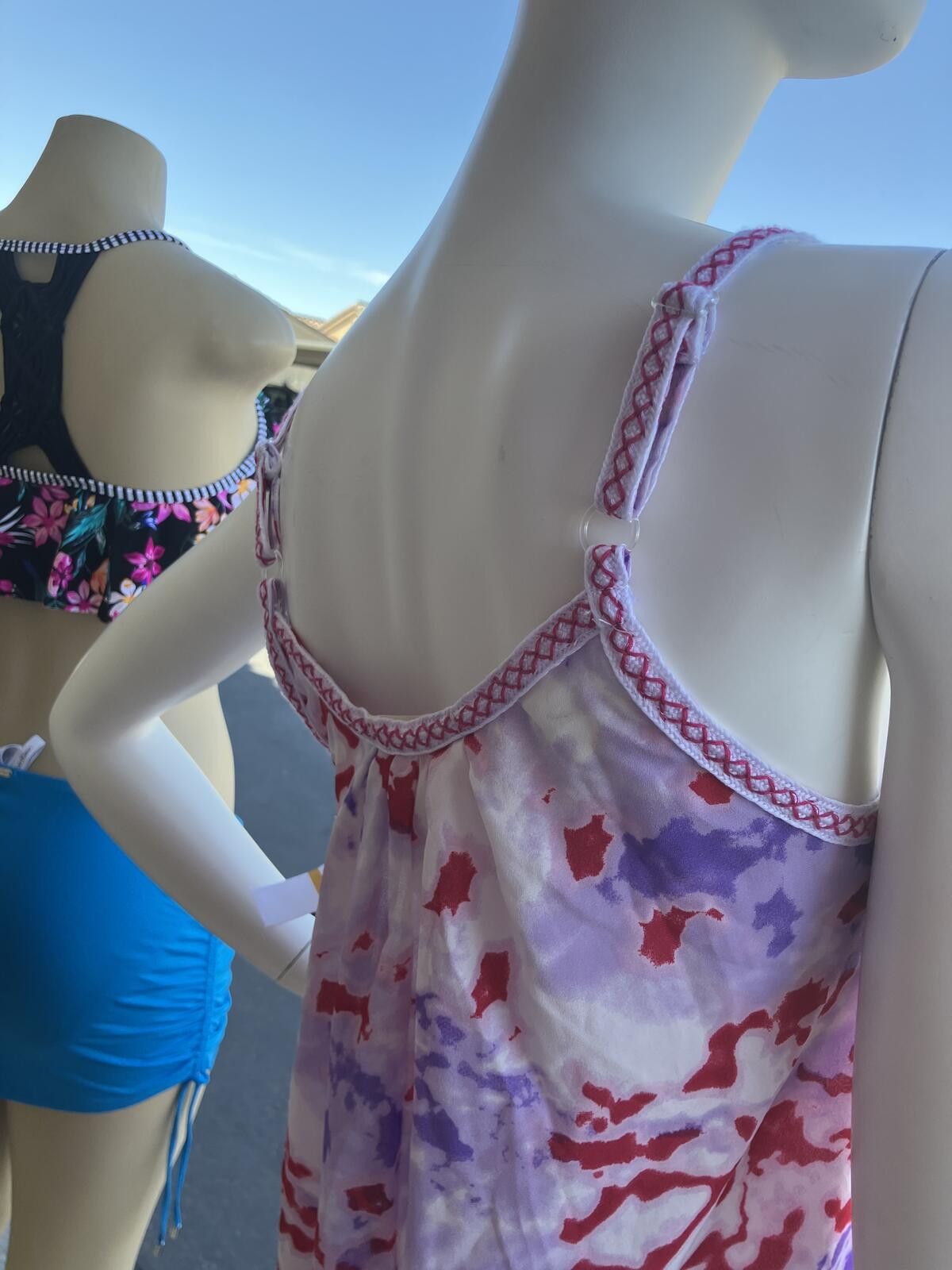 Other NWT Miken Swim Tie-Dye Ruffle Hem Dress Cover-Up Size Small Size ONE SIZE - 7 Thumbnail