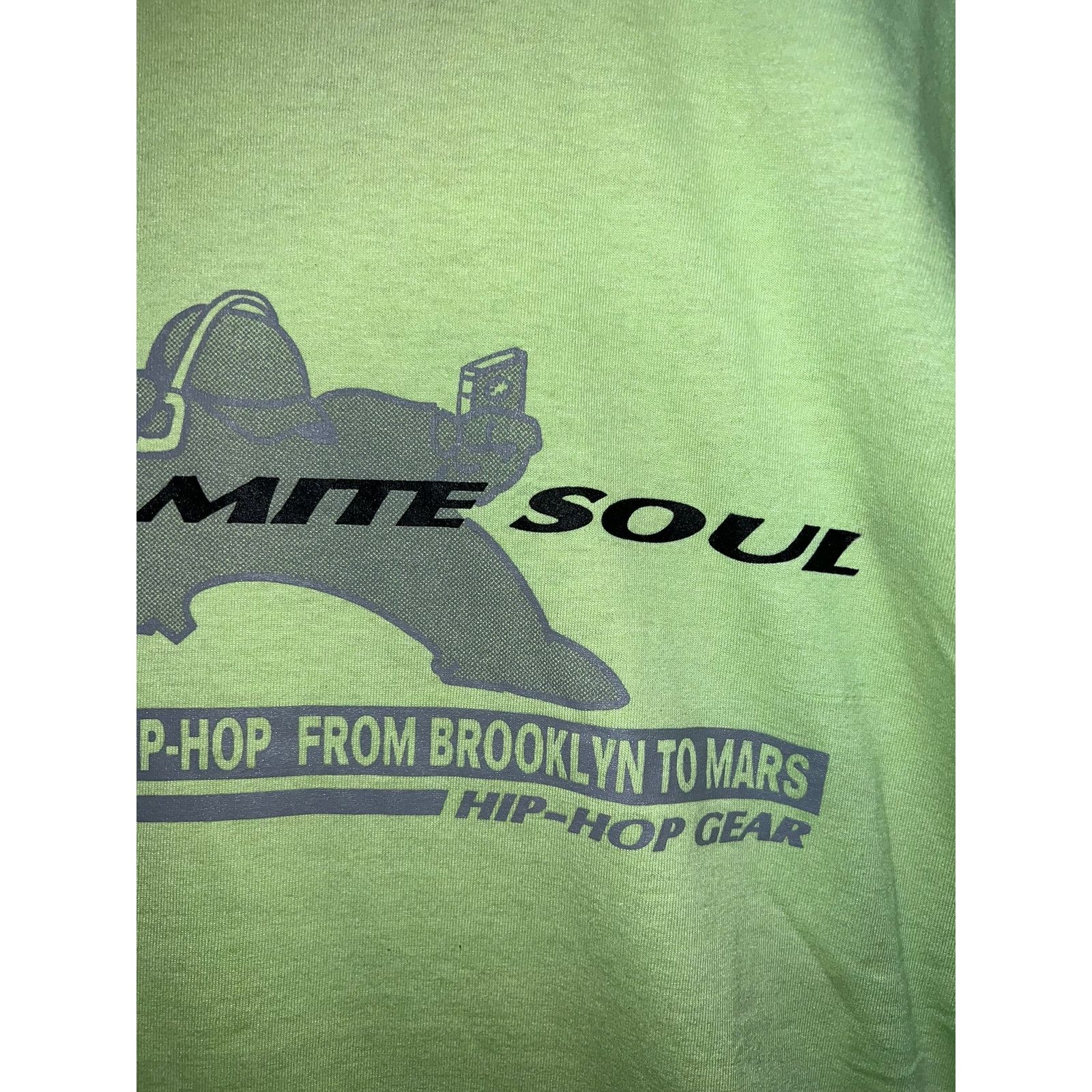 Vintage Vintage Dynamite Soul Shirt Hip hop Gear Green Rap Tee 90s 2 Size US XXL / EU 58 / 5 - 4 Thumbnail