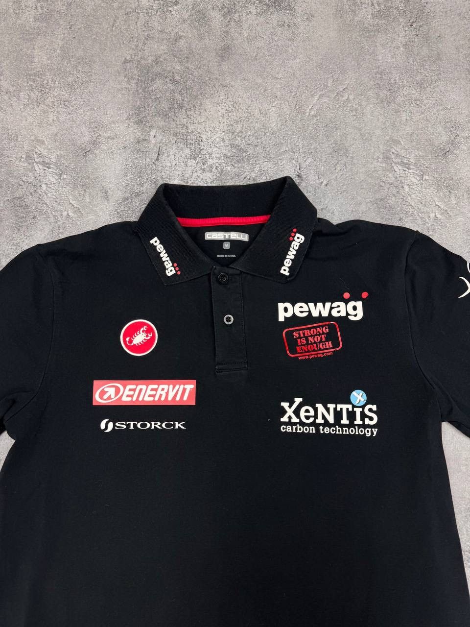 Other Castelli Men Polo T-Shirt Black Size M Size US M / EU 48-50 / 2 - 2 Thumbnail