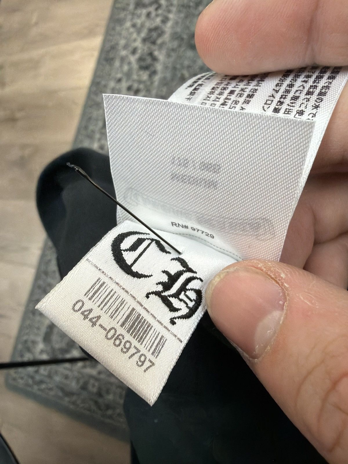 Chrome Hearts Chrome hearts black olive logo pocket t shirt black Size US M / EU 48-50 / 2 - 5 Thumbnail