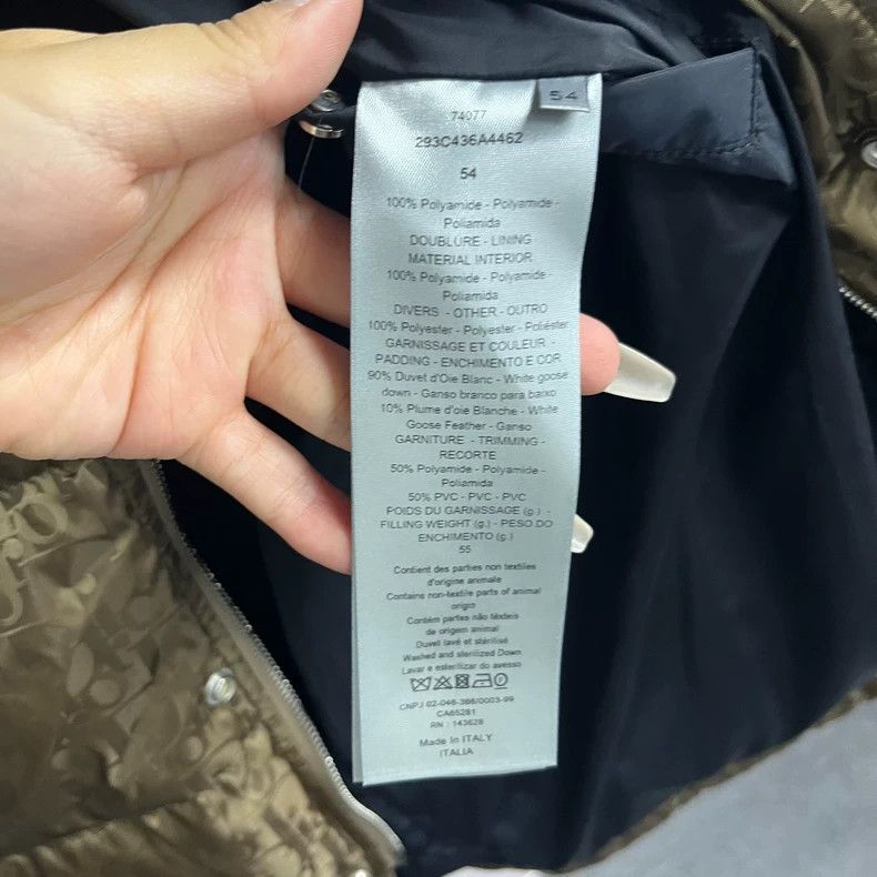 Dior The latest brown letter full print warm lapel zipper thick Size US L / EU 52-54 / 3 - 4 Thumbnail