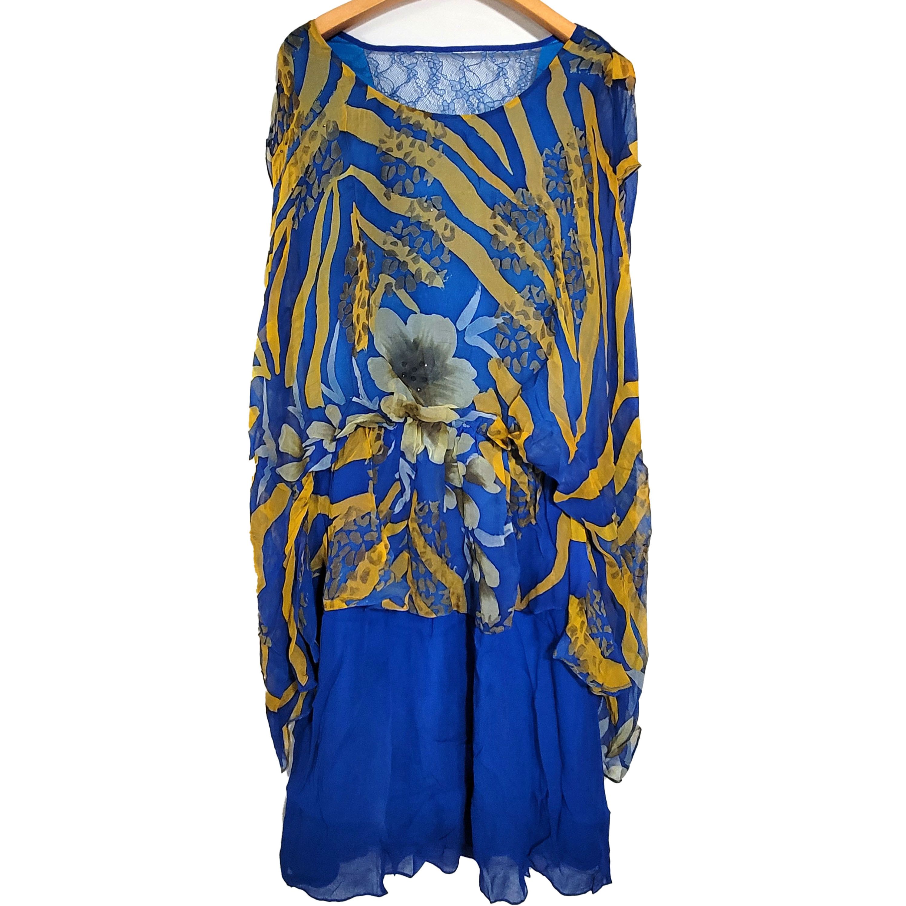 Other Women's Silk Size S Short Sleeve Tank Dress SCB815 Size S / US 4 / IT 40 - 2 Thumbnail
