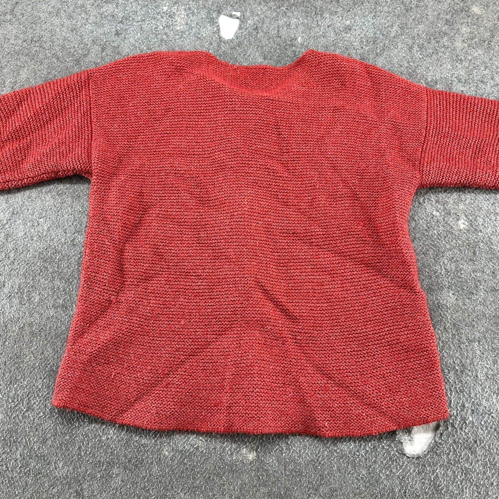 Eileen Fisher Eileen Fisher Cardigan Sweater Womens PM Orange Knit Wool Polyester Raglan Sleeve Round Neck Button 90s Classic All Seasons Lightweight Size M / US 6-8 / IT 42-44 - 7 Thumbnail