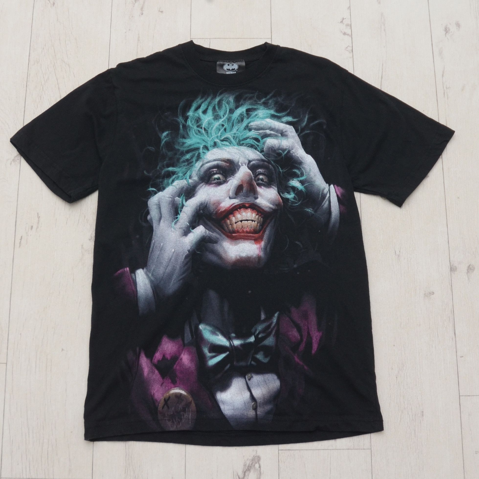 DC Comics × Marvel Comics Chronic Images Joker & Robin Mega Print Graphic T-shirt Size US S / EU 44-46 / 1 - 2 Thumbnail