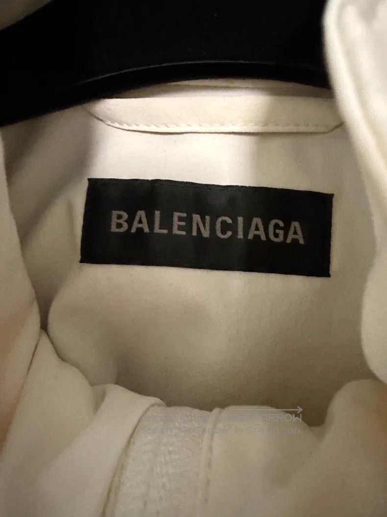 Balenciaga Balenciaga White and Gray Elastic Tech Fabric Sport Jacket Size US S / EU 44-46 / 1 - 5 Thumbnail
