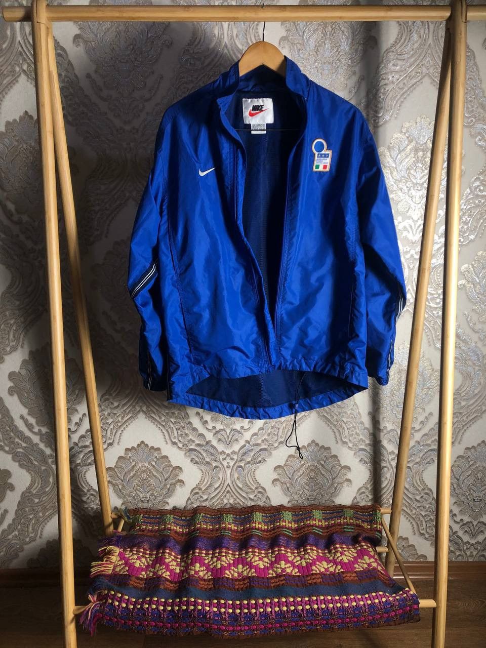 Nike × Vintage VERY RARE NIKE TRACK ZIP JACKET ITALY SOCCER JERSEY Y2K 90s Size US S / EU 44-46 / 1 - 2 Thumbnail