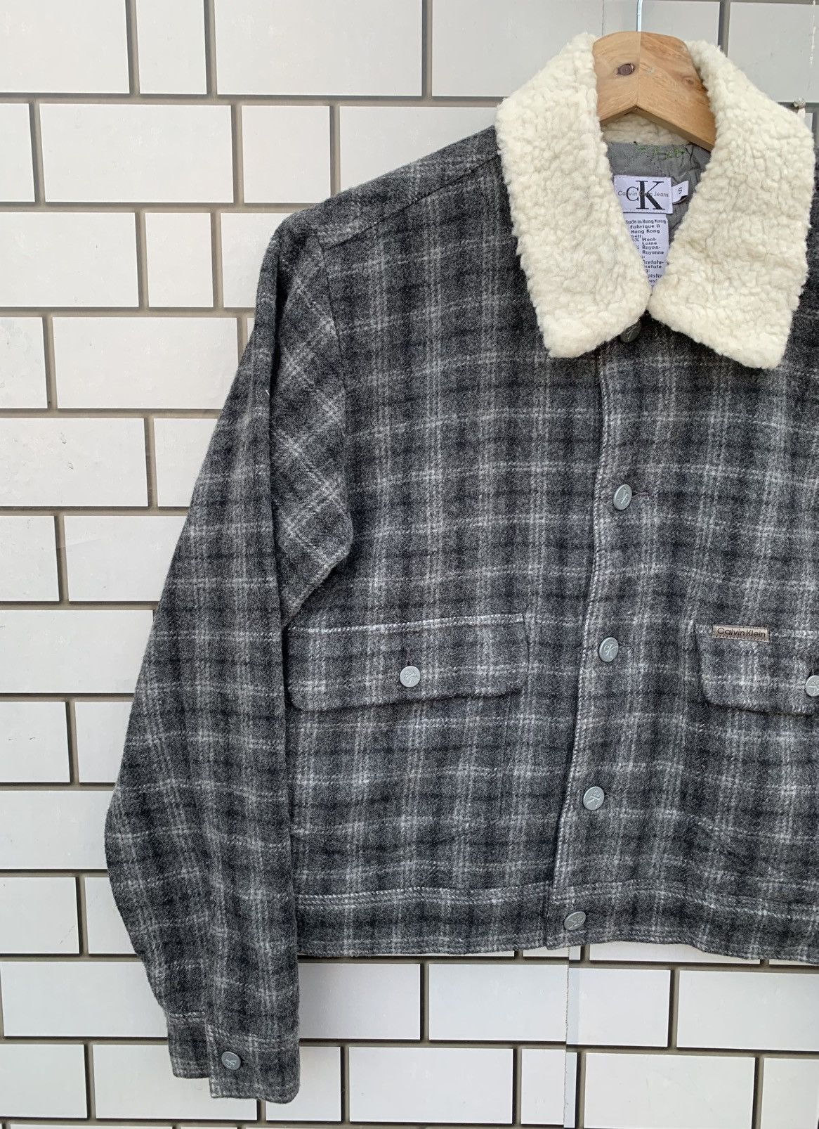 Calvin Klein × Vintage Vintage Calvin Klein Jeans Cropped Jacket Size US S / EU 44-46 / 1 - 9 Thumbnail