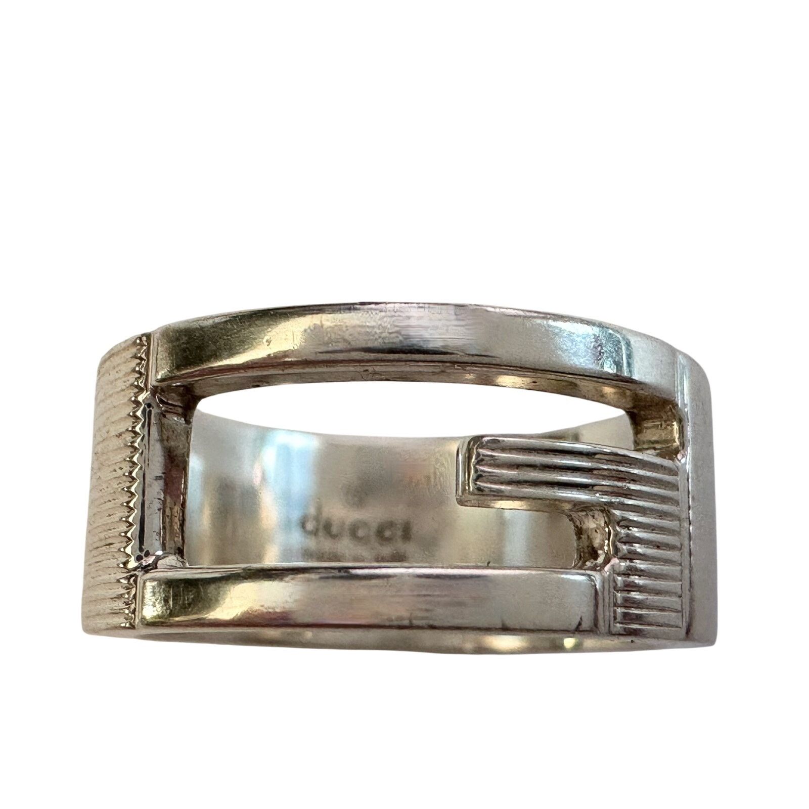 Gucci Gucci Abstract G Ring Sterling Silver - Size 4.75 Size ONE SIZE - 11 Thumbnail