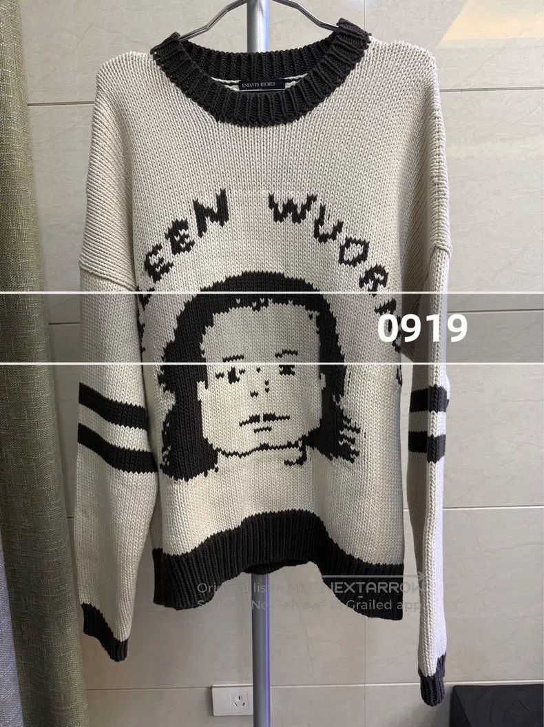 Enfants Riches Deprimes Enfants Riches Deprimes Fan Xiaoqin Portrait Sweater Size US L / EU 52-54 / 3 - 1 Thumbnail