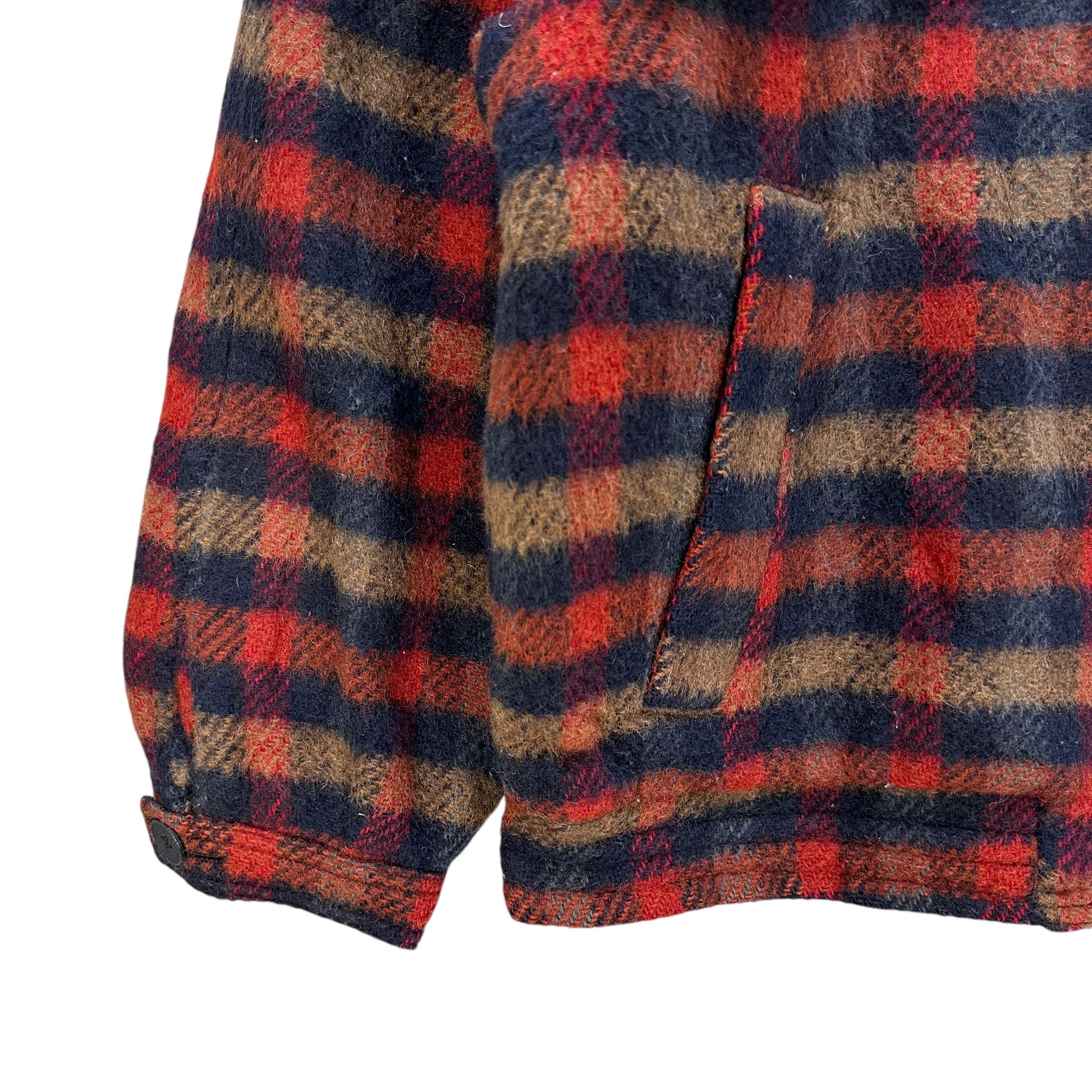 Camel CAMEL COLLECTION Turtleneck Tartan Wool Jacket #A57-1302 Size US L / EU 52-54 / 3 - 5 Thumbnail