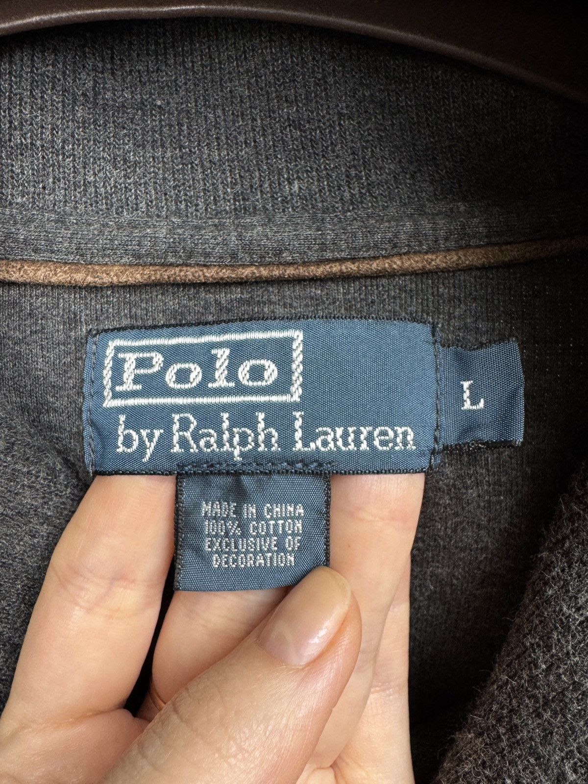 Polo Ralph Lauren Polo Ralph Lauren Luxury Cotton Shawl-Neck Pullover Sweater Size US L / EU 52-54 / 3 - 9 Thumbnail