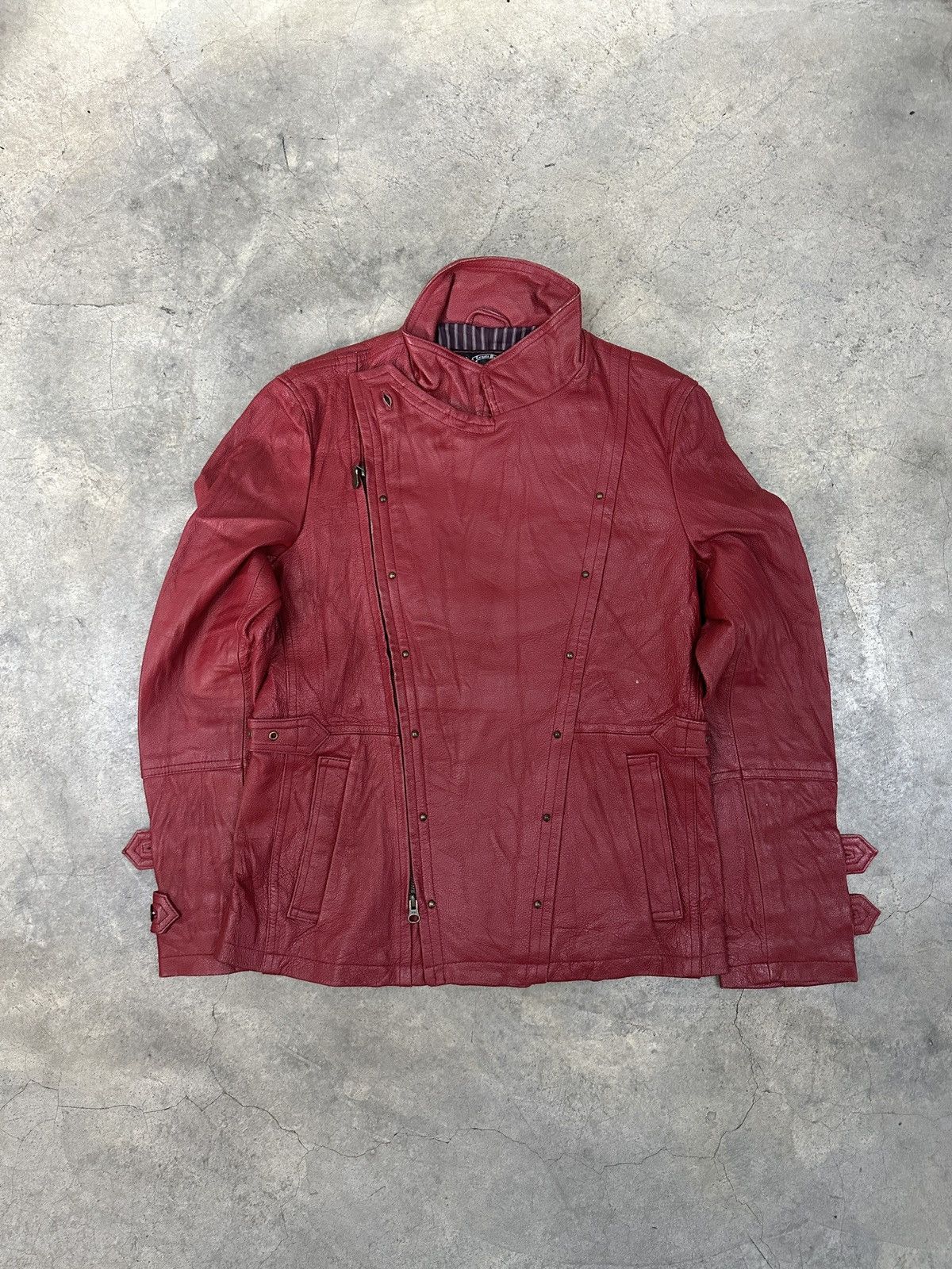 Japanese Brand × Tornado Mart 🔥RARE🔥 Vintage Tornado Mart Leather Jacket Size US S / EU 44-46 / 1 - 1 Thumbnail