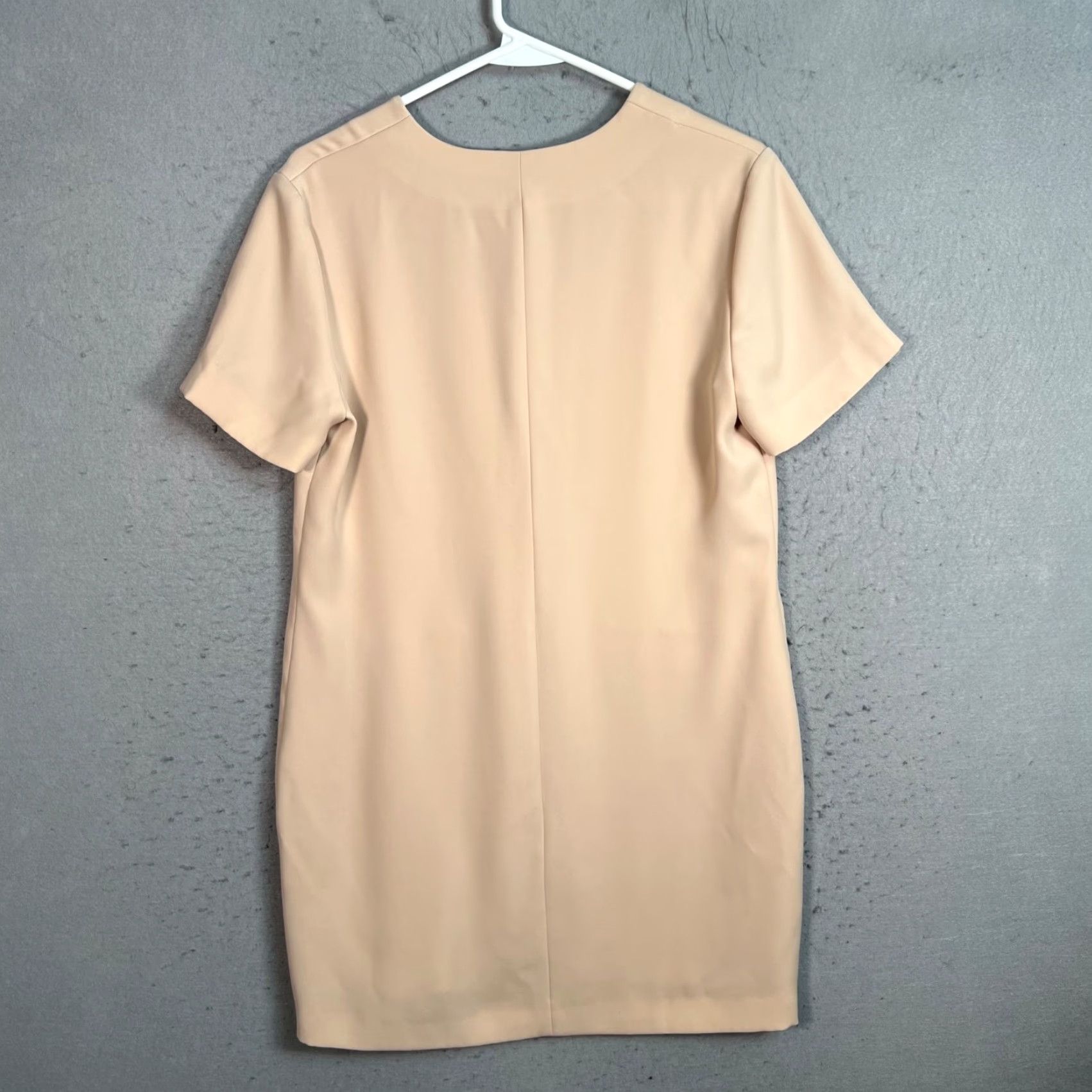 Alexander Wang Alexander Wang Womens Dress Beige V-Neck Short Sleeve Shift Adult Womens 4 Regular Size 27" / US 4 / IT 40 - 2 Thumbnail