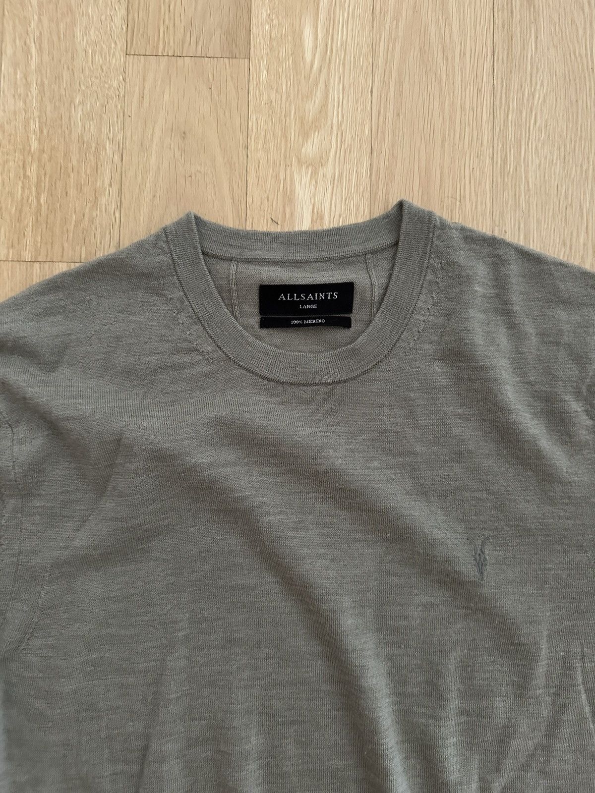 Allsaints Mode Merino Crew Neck Ramskull Jumper Size US L / EU 52-54 / 3 - 3 Thumbnail