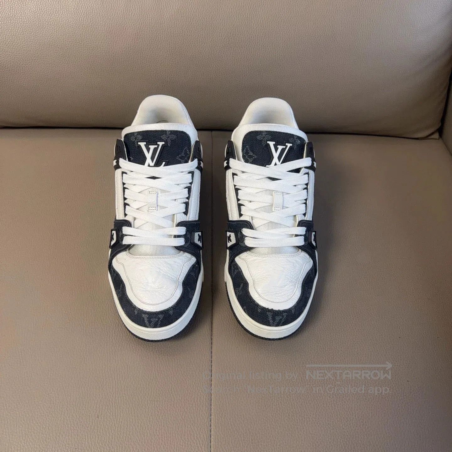 Louis Vuitton Lv Trainer Black White 99 New. Size US 5 / EU 37 - 2 Thumbnail