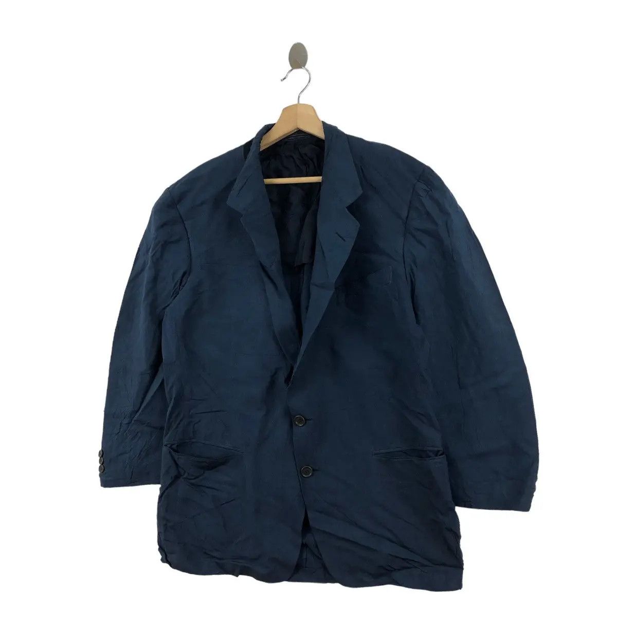 Ermenegildo Zegna Vtg ERMENEGILDO ZEGNA 2 Button Super Fine Wool Blazer Sport Size 44R - 4 Thumbnail
