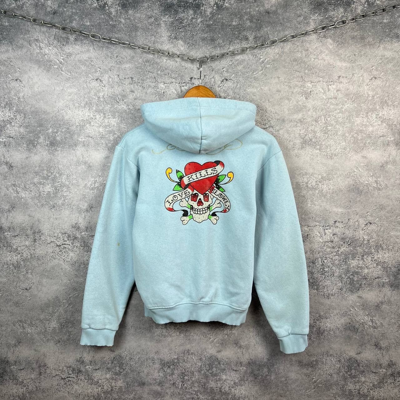 Ed Hardy Ed Hardy Christian Audigier Vintage Zip Hoodie Size XS / US 0-2 / IT 36-38 - 2 Thumbnail