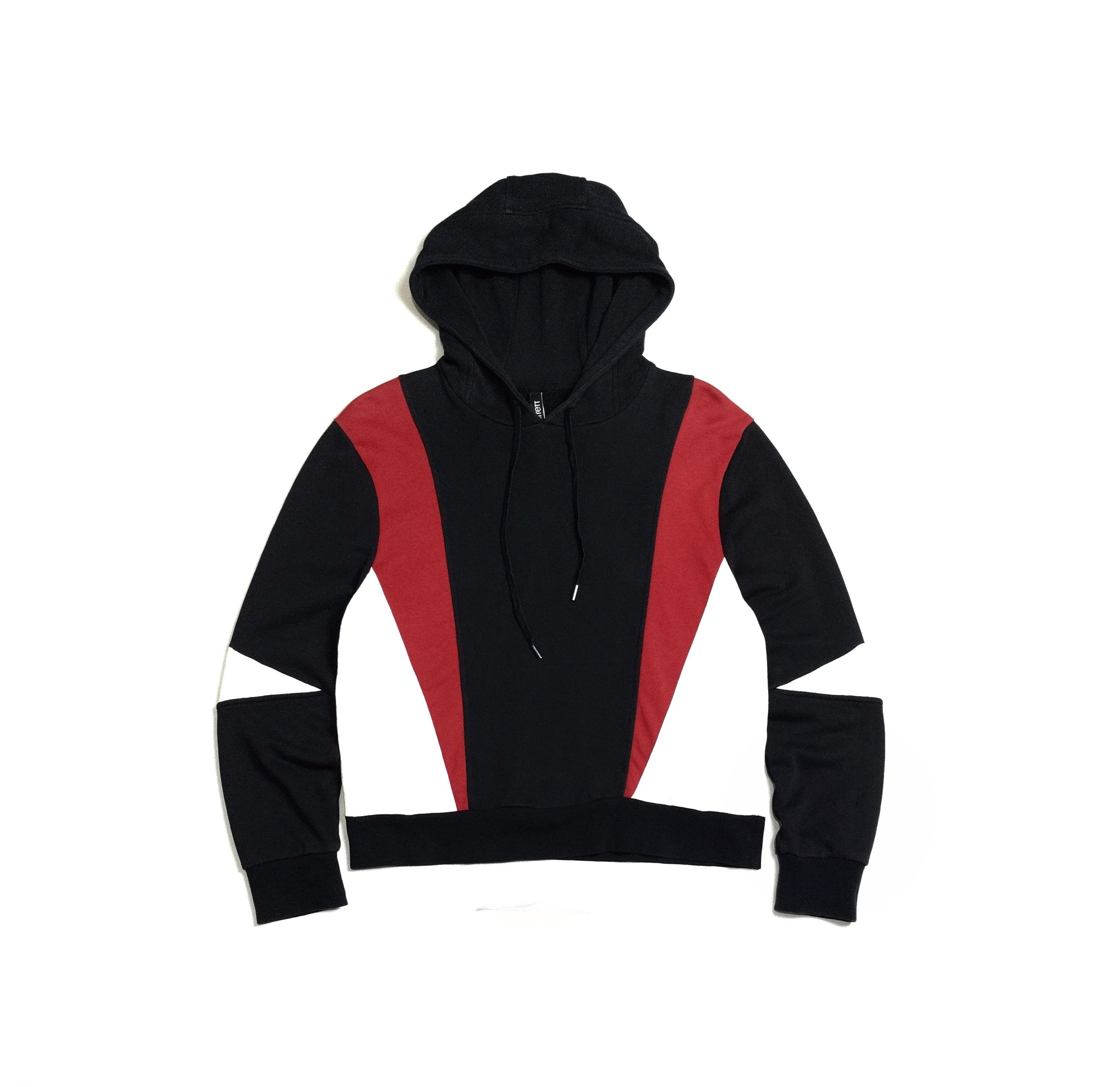 Neil Barrett Neil Barrett Black Panelled Modernist Retro Hoodie Size US S / EU 44-46 / 1 - 1 Thumbnail