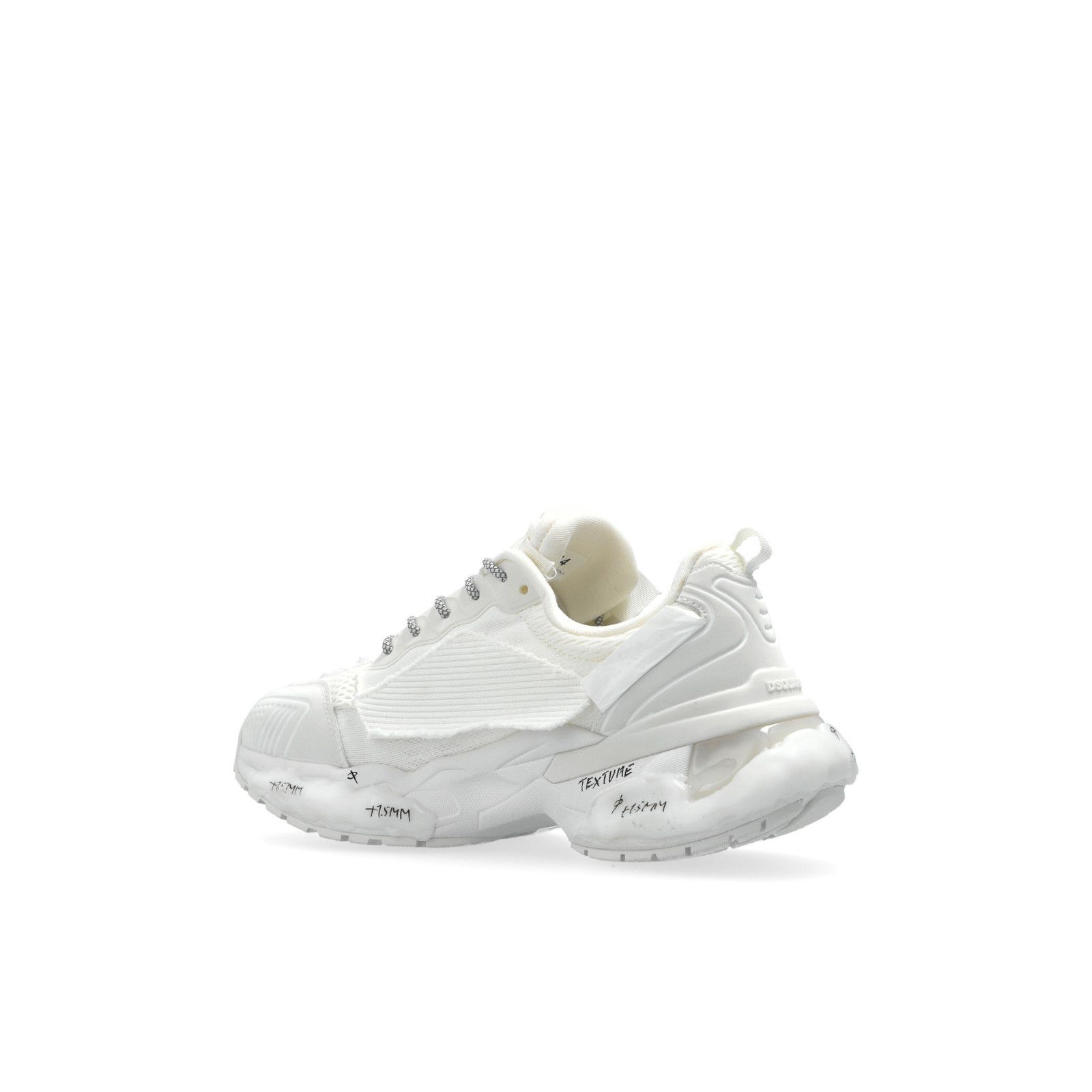 Dsquared2 DSQUARED2 Faster White Leather Sneakers New & Authentic (Wom Size US 9 / IT 39 - 2 Thumbnail