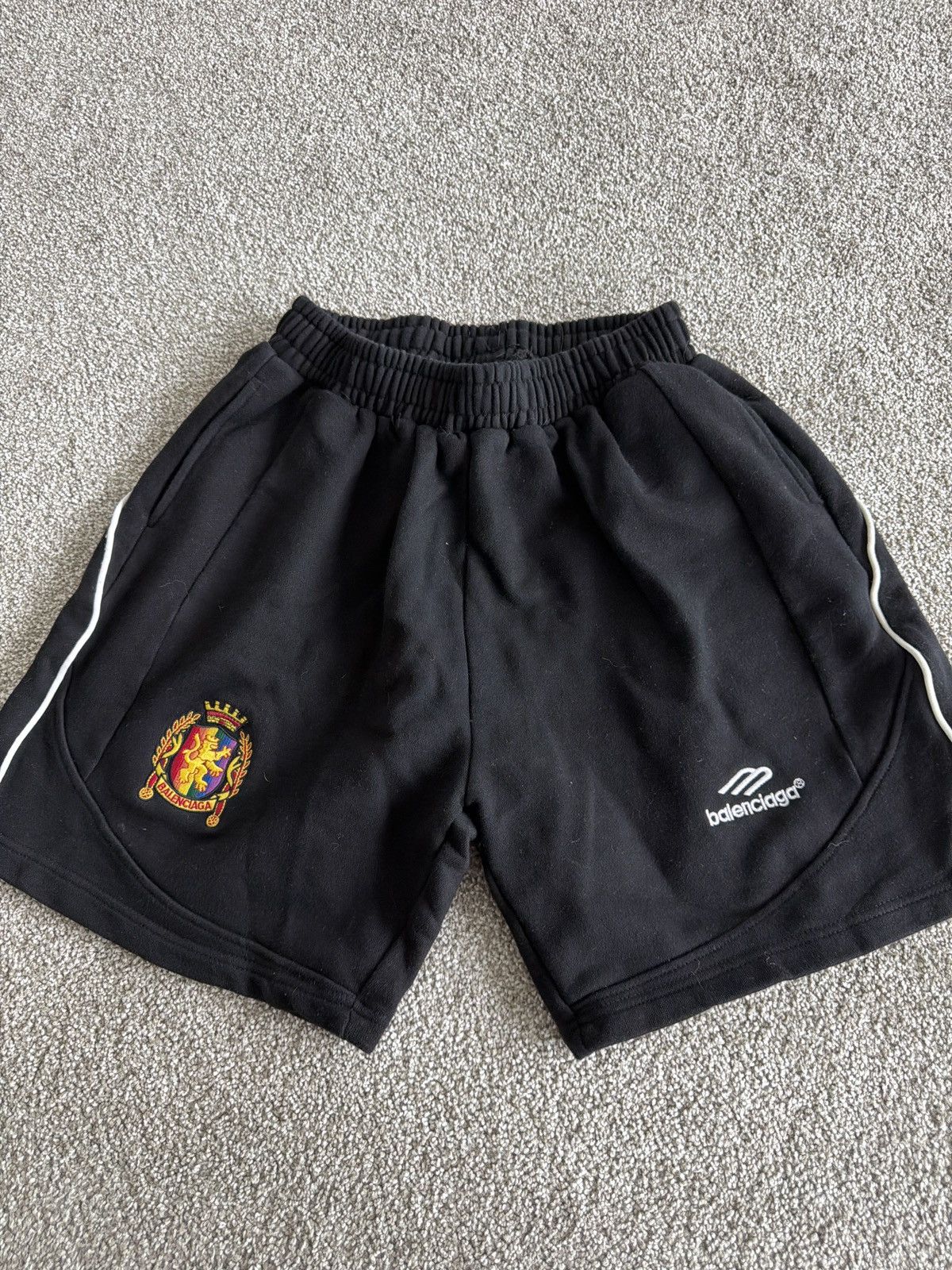 Balenciaga Cotton Logo Shorts