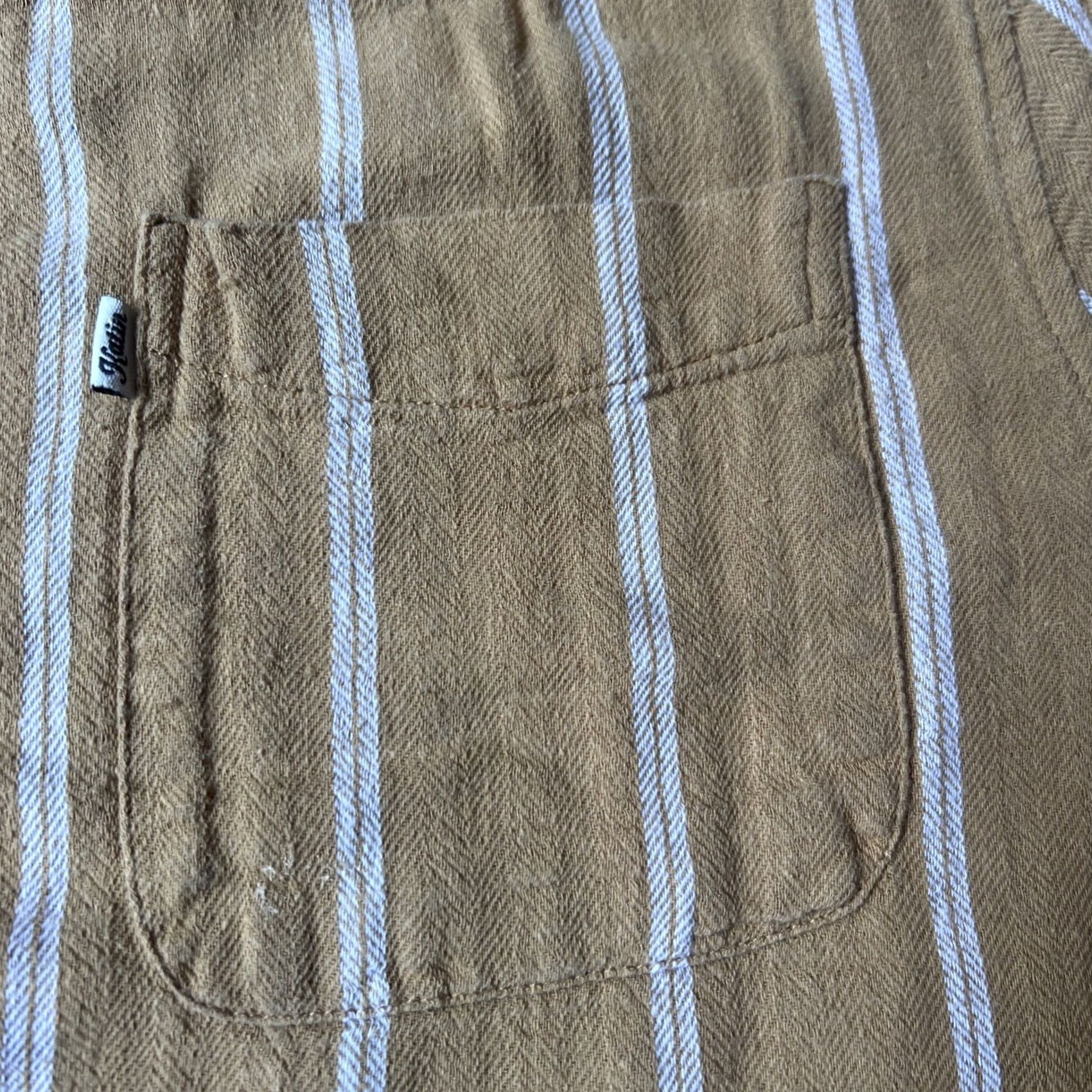 Katin VINTAGE Katin Shirt Mens L Gold Kanvas Surf Hawaiian Aloha Button Adult Striped Size US L / EU 52-54 / 3 - 6 Thumbnail