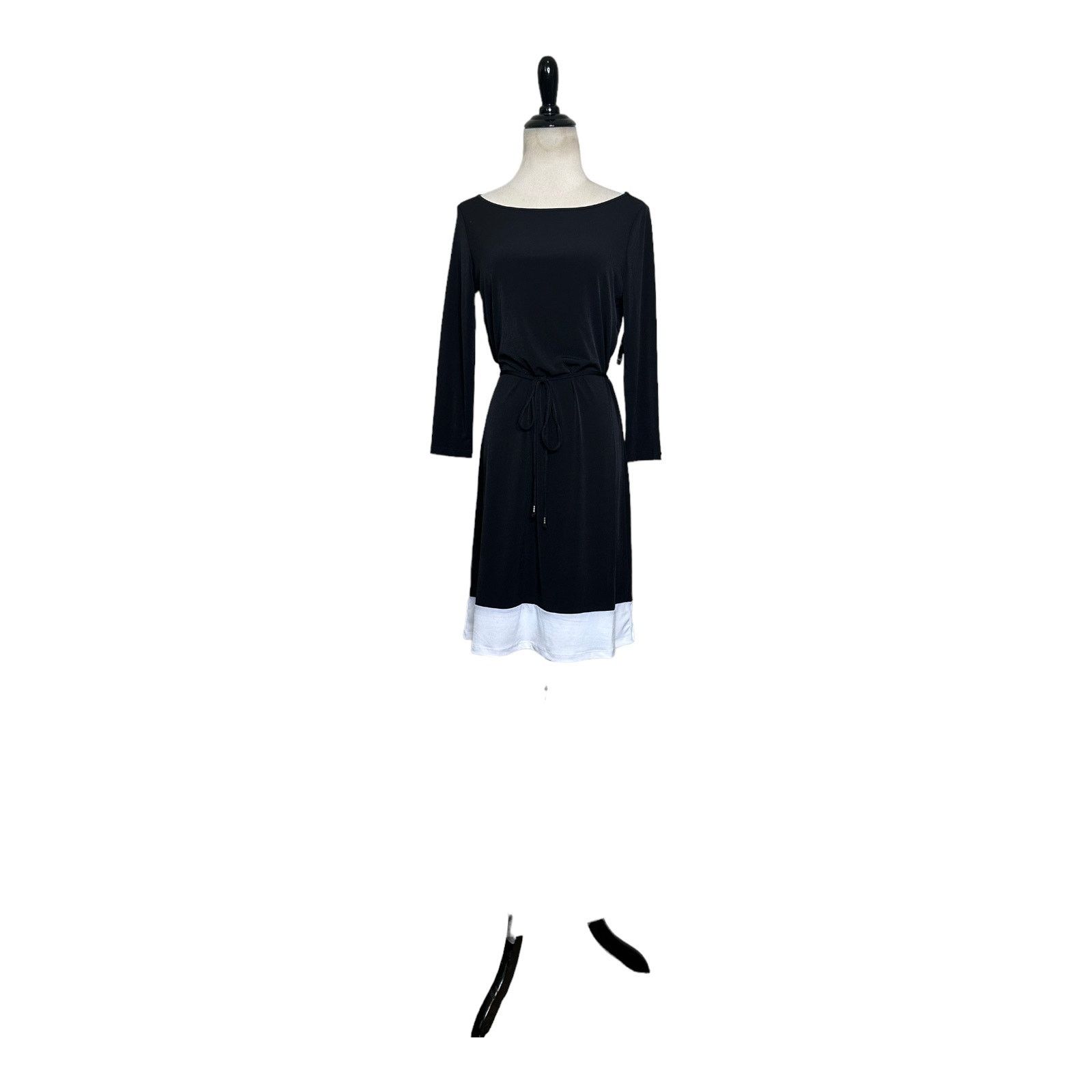 Elie Tahari Tahari black white trim belted mini dress size XS Size XS / US 0-2 / IT 36-38 - 13 Thumbnail