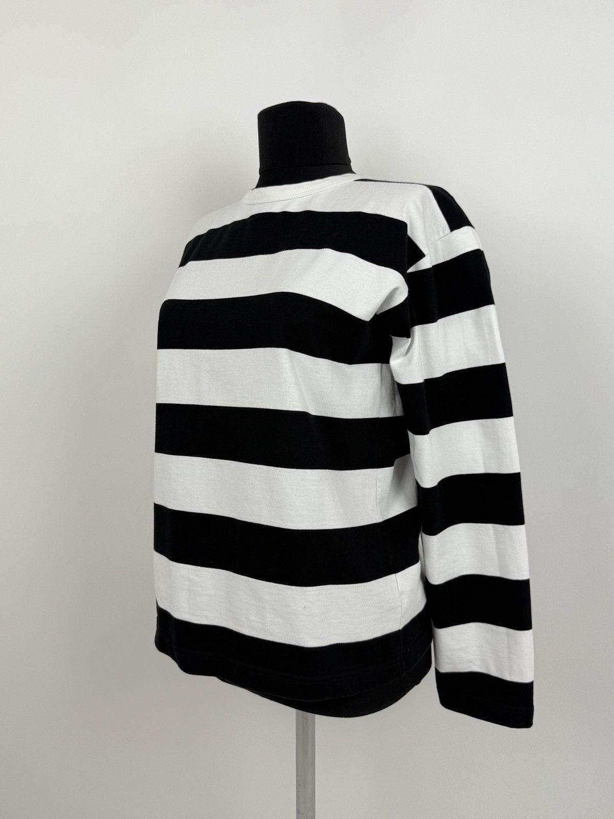 agnes b. Agnes B. Black White Stripe Border Long Sleeve Shirt 3 Size M / US 6-8 / IT 42-44 - 9 Thumbnail