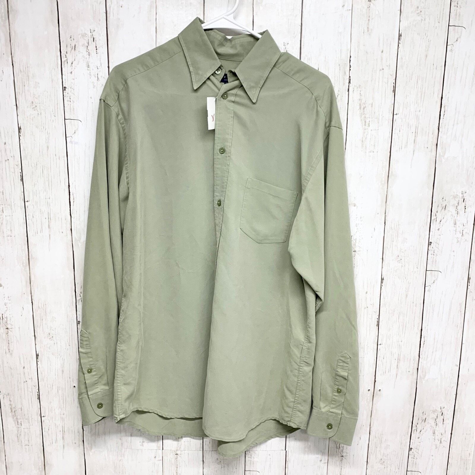 Ted Baker Ted Baker Shirt Size 2 Long Sleeve Button Down Sage Green Size US M / EU 48-50 / 2 - 1 Thumbnail