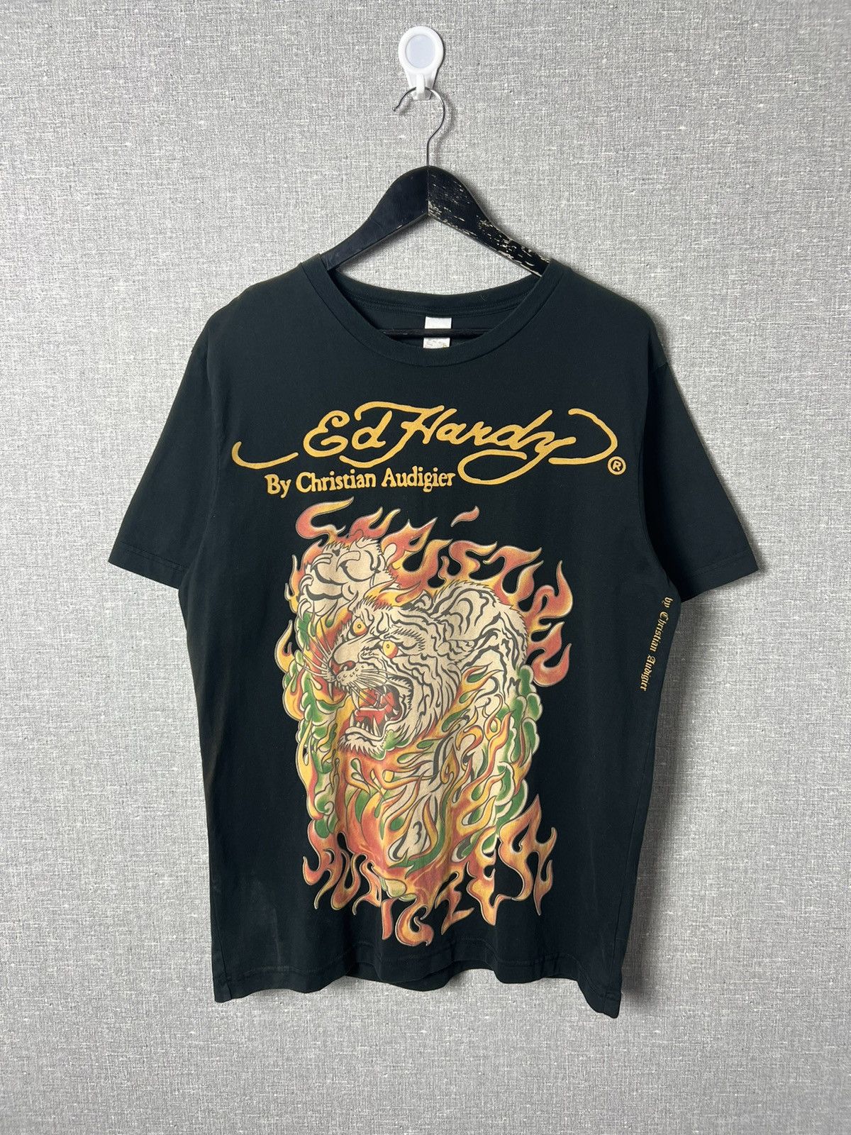 Ed Hardy Vintage Ed Hardy by Christian Audigier Big Logo Y2K Tee Size US L / EU 52-54 / 3 - 1 Thumbnail