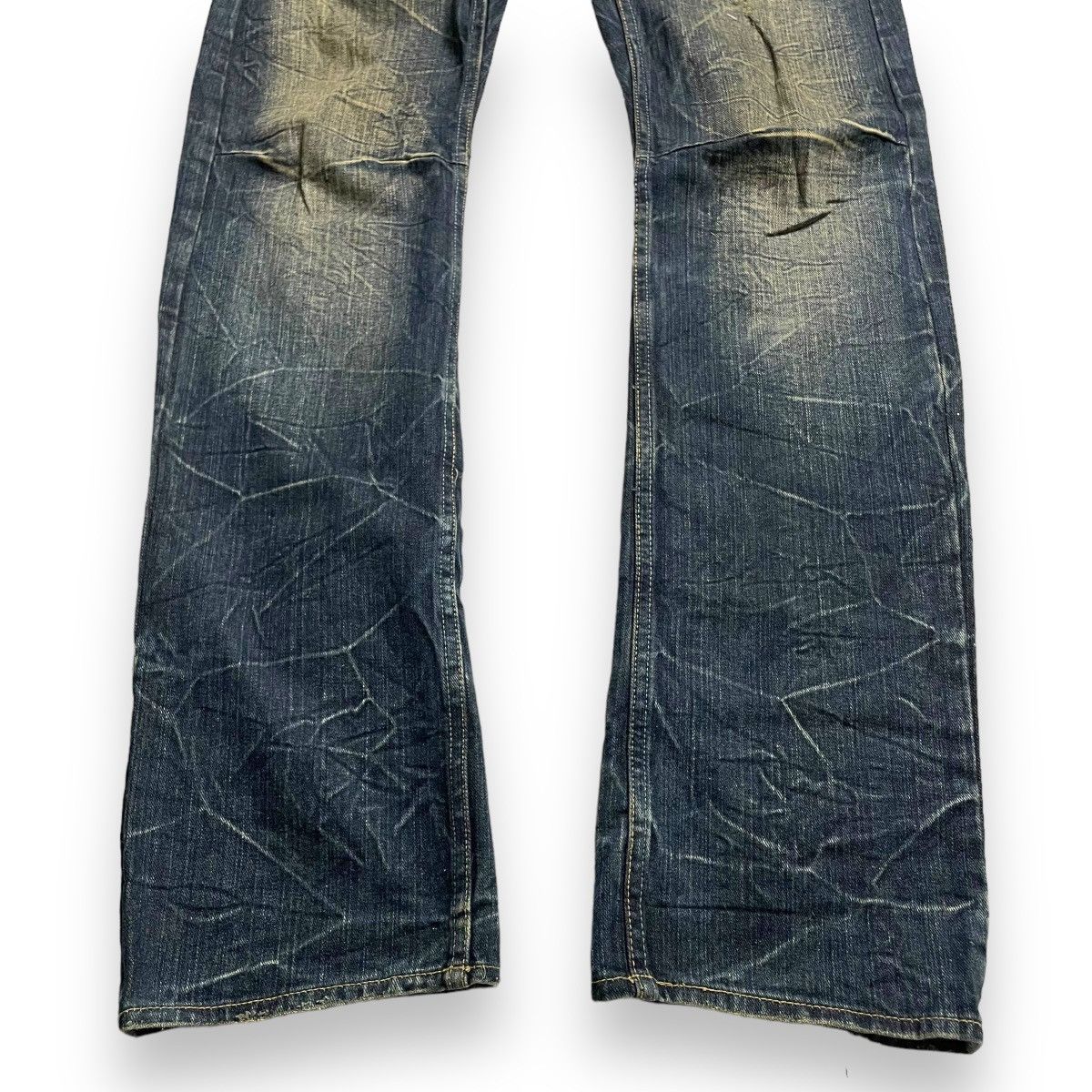 If Six Was Nine × Japanese Brand × Le Grande Bleu (L.G.B.) 🇯🇵 DOMINATED HANDCRAFTED DOUBLE WAIST DISTRESSED DENIM PANTS Size US 30 / EU 46 - 10 Thumbnail