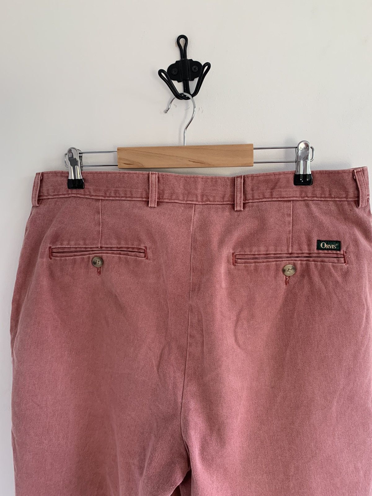 Japanese Brand Vintage Orvis Fashed Red Talon Zipper Chino Shorts Size US 34 / EU 50 - 7 Thumbnail
