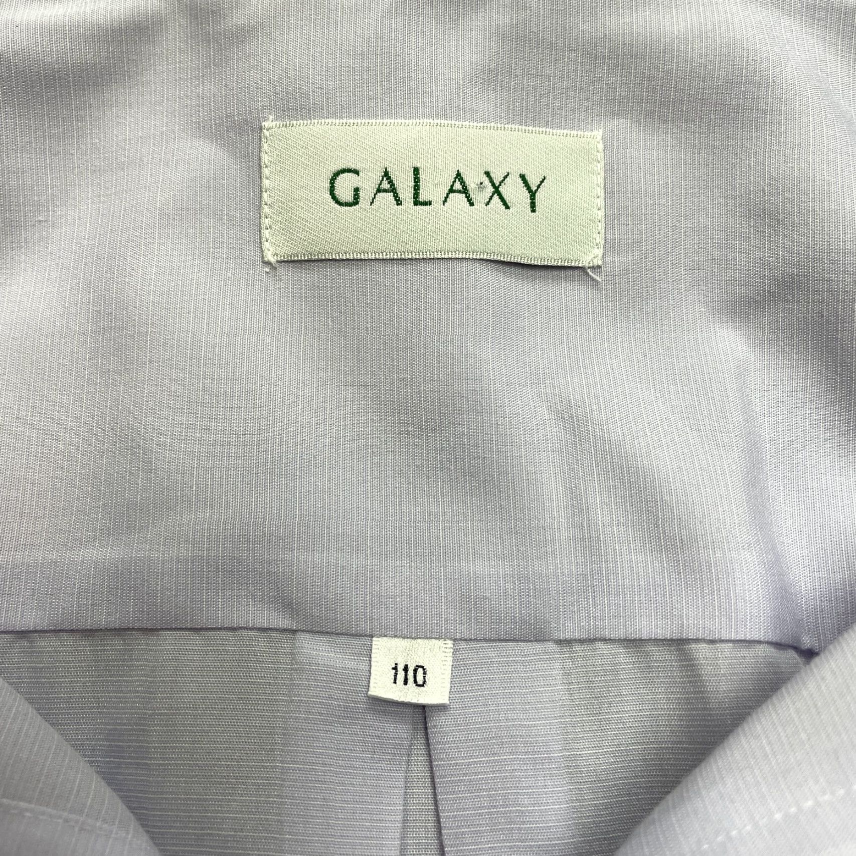Vintage Galaxy Dress Shirt Mens 48 Light Purple Button Up Long Sleeve Lightweight 110 Size 48R - 2 Thumbnail
