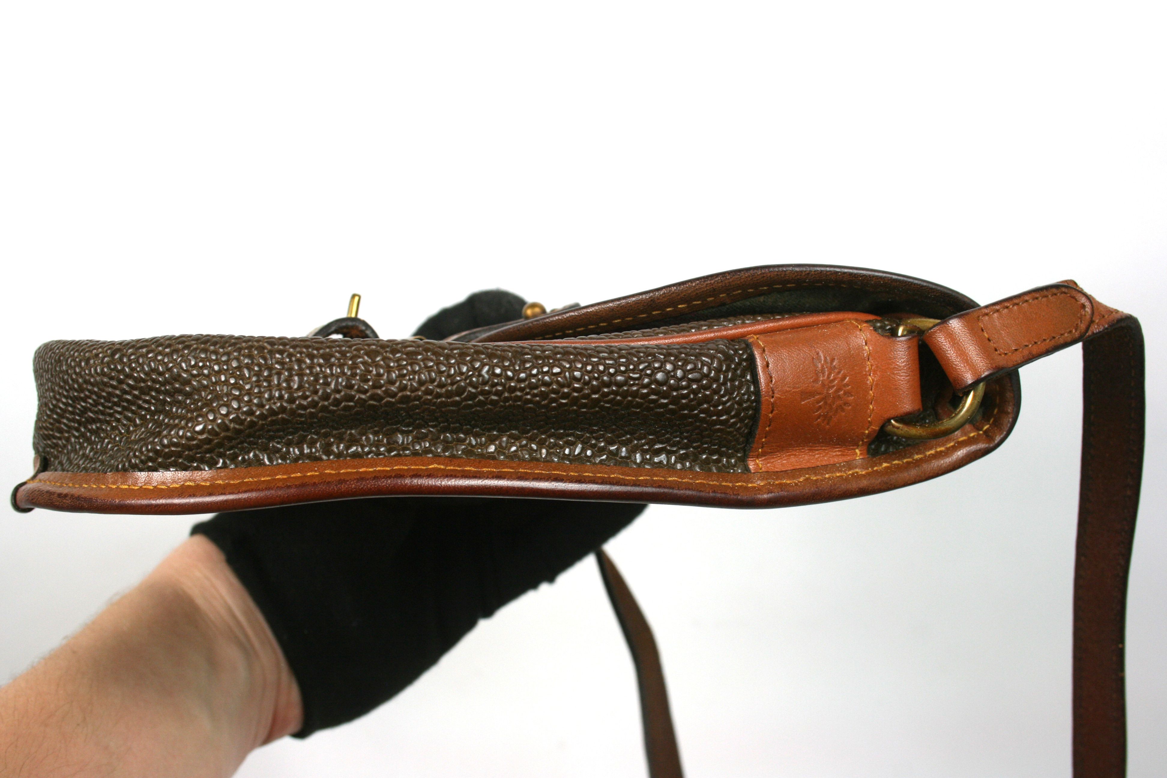 Mulberry 90S Leather Crossbody Mini Saddle Oval Bag Vintage Size ONE SIZE - 4 Thumbnail