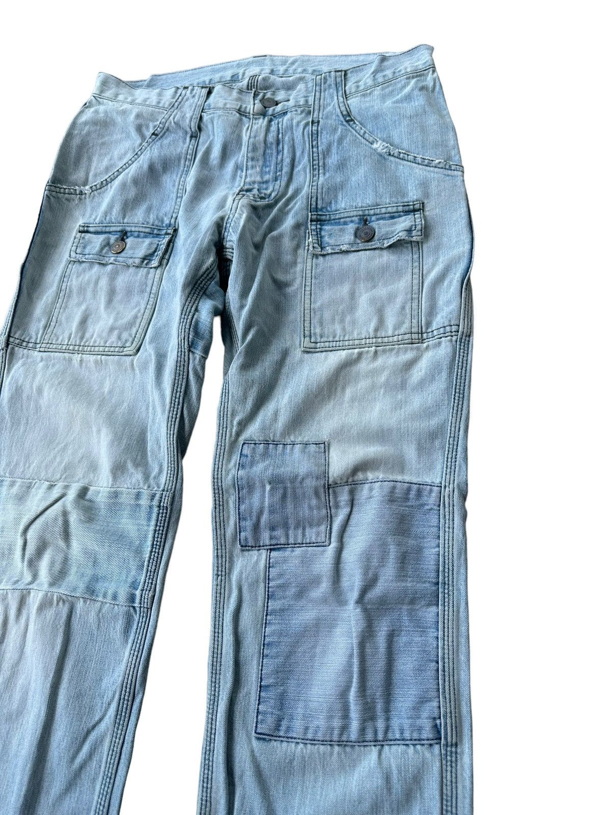 Japanese Brand Super nice design 🔥 Acoustic patchwork denim bushpants Size US 30 / EU 46 - 2 Thumbnail