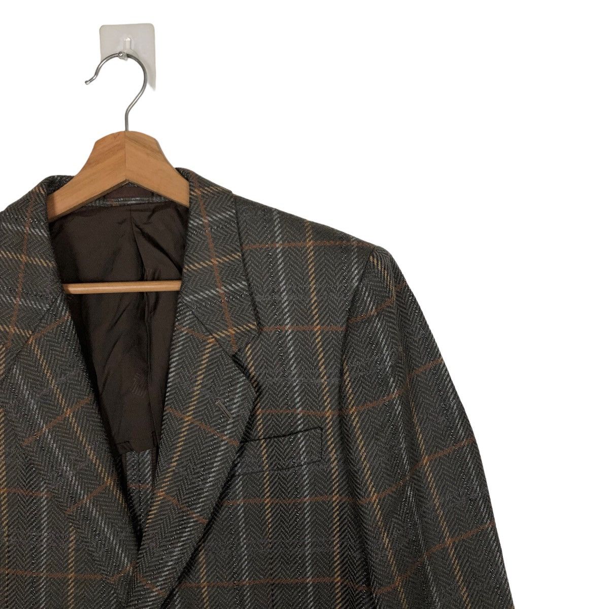 Japanese Brand VINTAGE DOUBLE BREAST COAT JACKET TARTAN DESIGN LANVIN PARIS Size US M / EU 48-50 / 2 - 5 Thumbnail