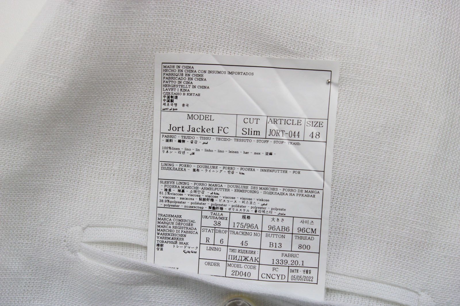 Suitsupply SUITSUPPLY Jort Jacket / Trouser Suit Men's UK 38 / UK 32 Size 38R - 9 Thumbnail