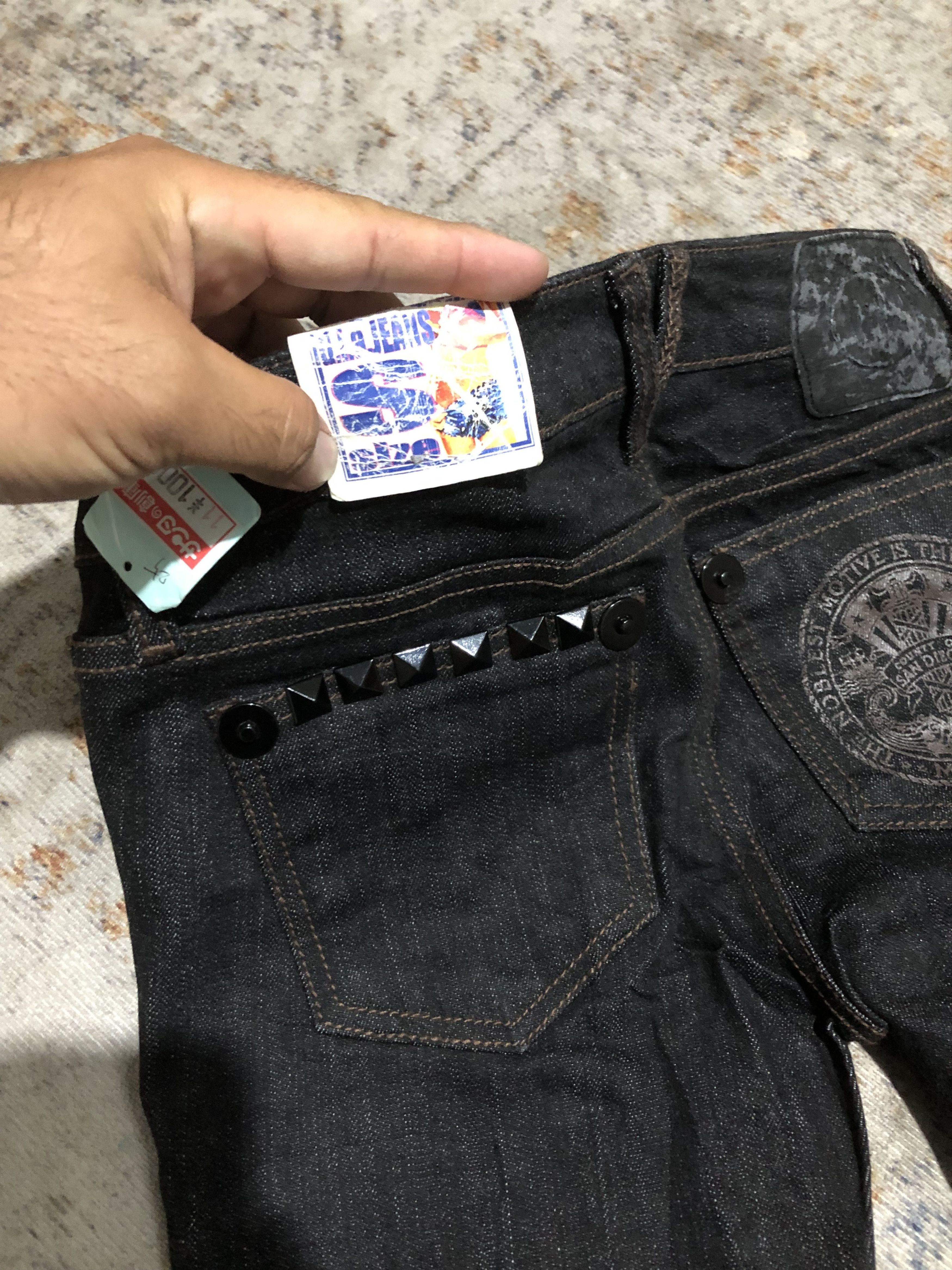 If Six Was Nine d.i.a gyaru japanese denim jeans pants Size 25" / US 0 / IT 36 - 14 Thumbnail