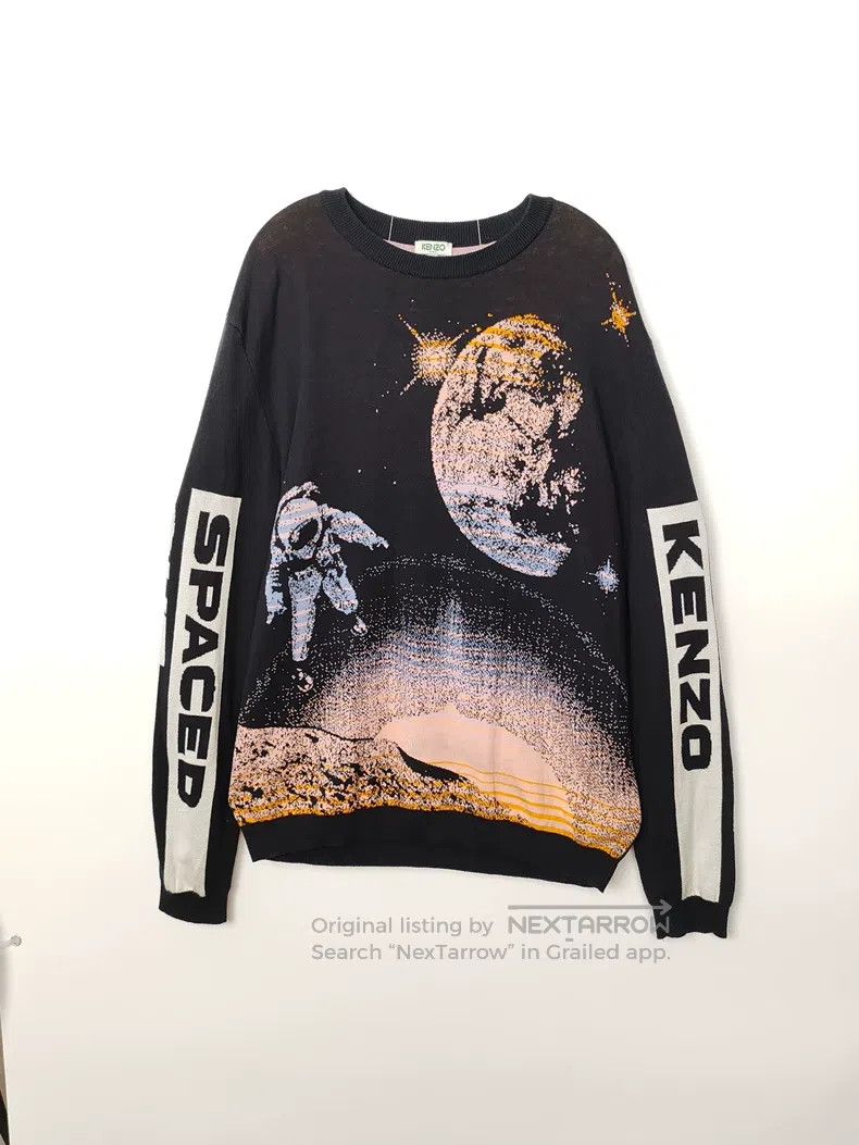 Kenzo Kenzo Men's Wool Moon Knit Sweater Size US L / EU 52-54 / 3 - 1 Thumbnail