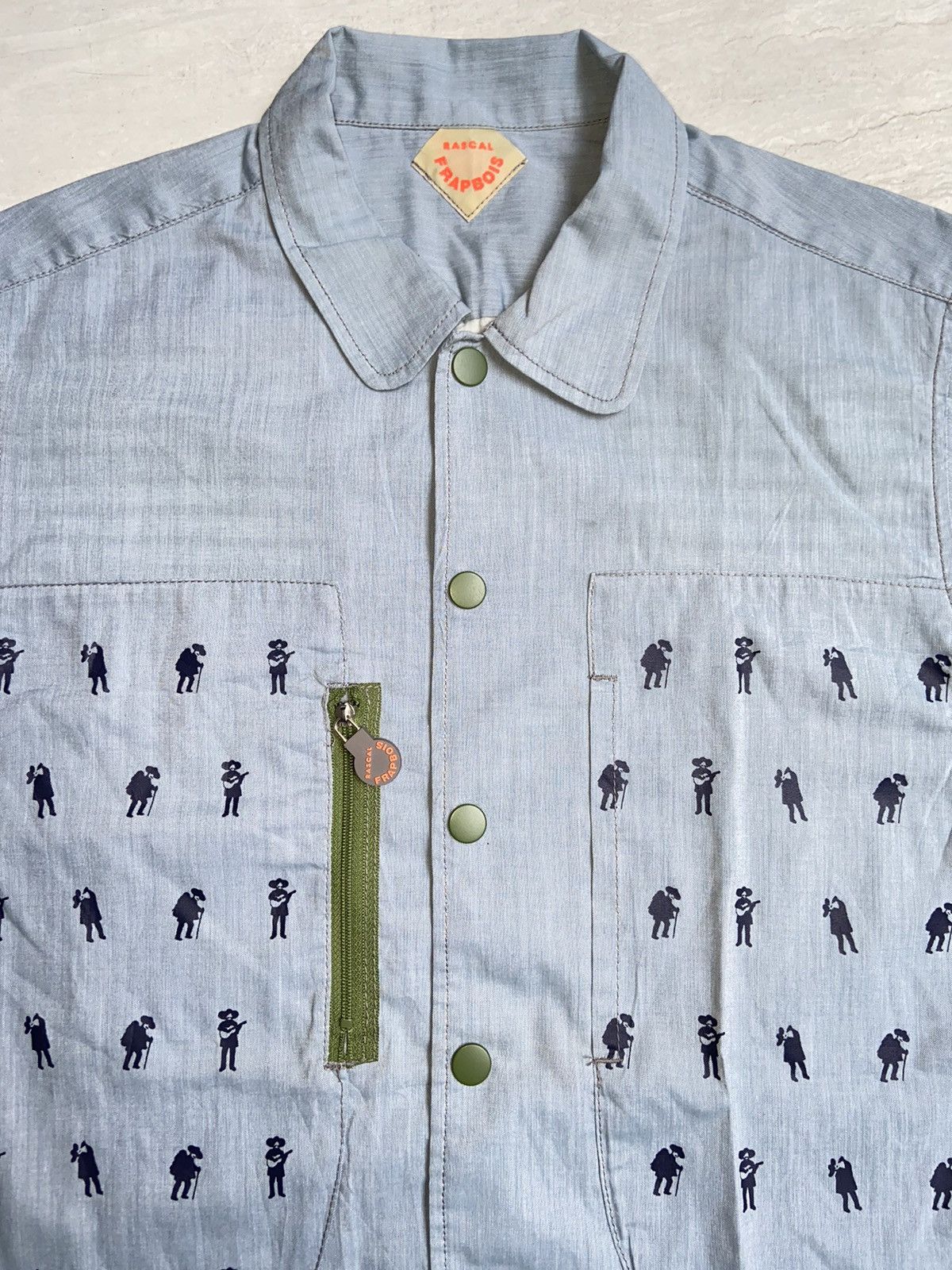 Frapbois FRAPBOIS Blue Shirt Size US M / EU 48-50 / 2 - 13 Thumbnail