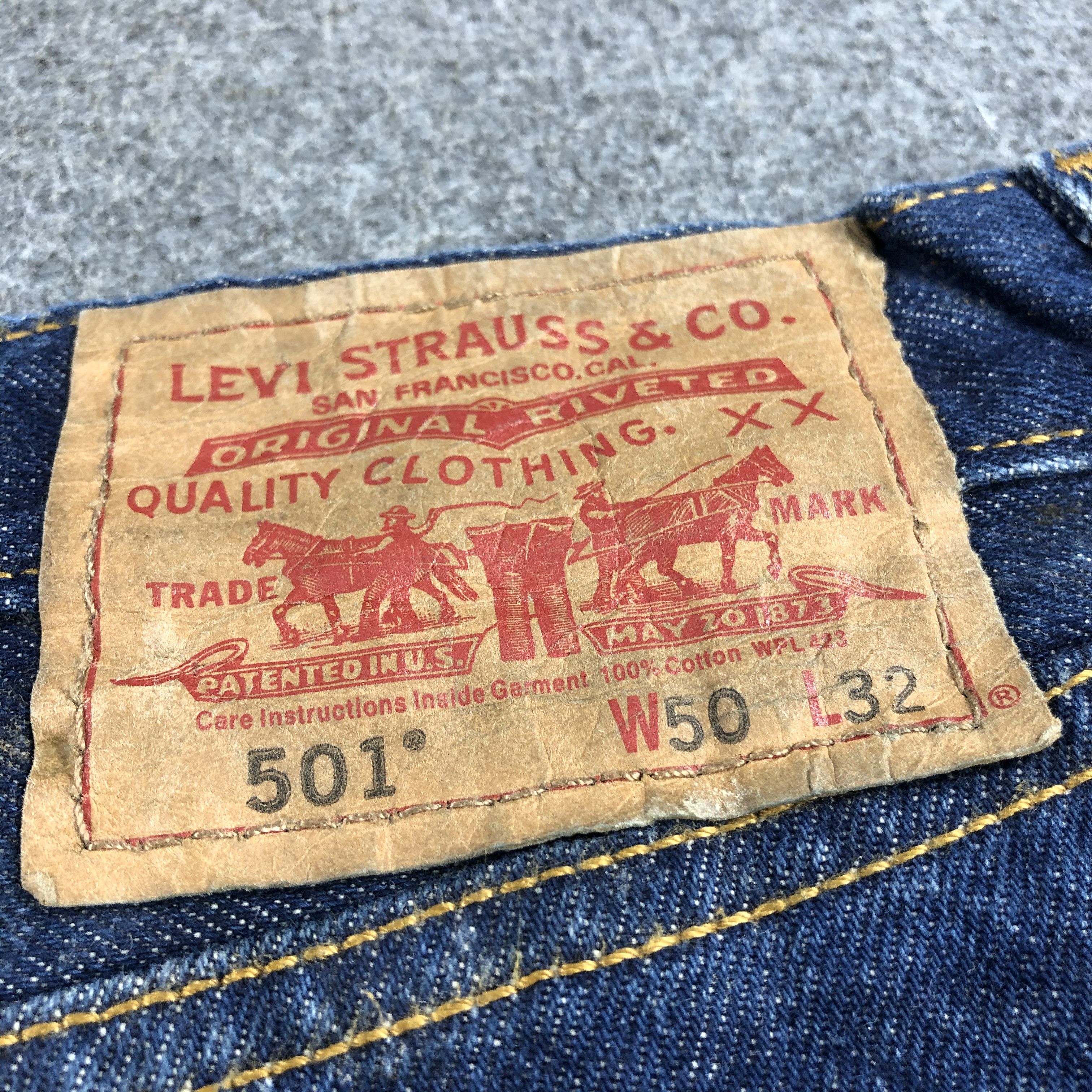 Levi's × Vintage Vintage Blue Wash Levis 501 Jeans-J2050 Size US 44 / EU 60 - 6 Thumbnail