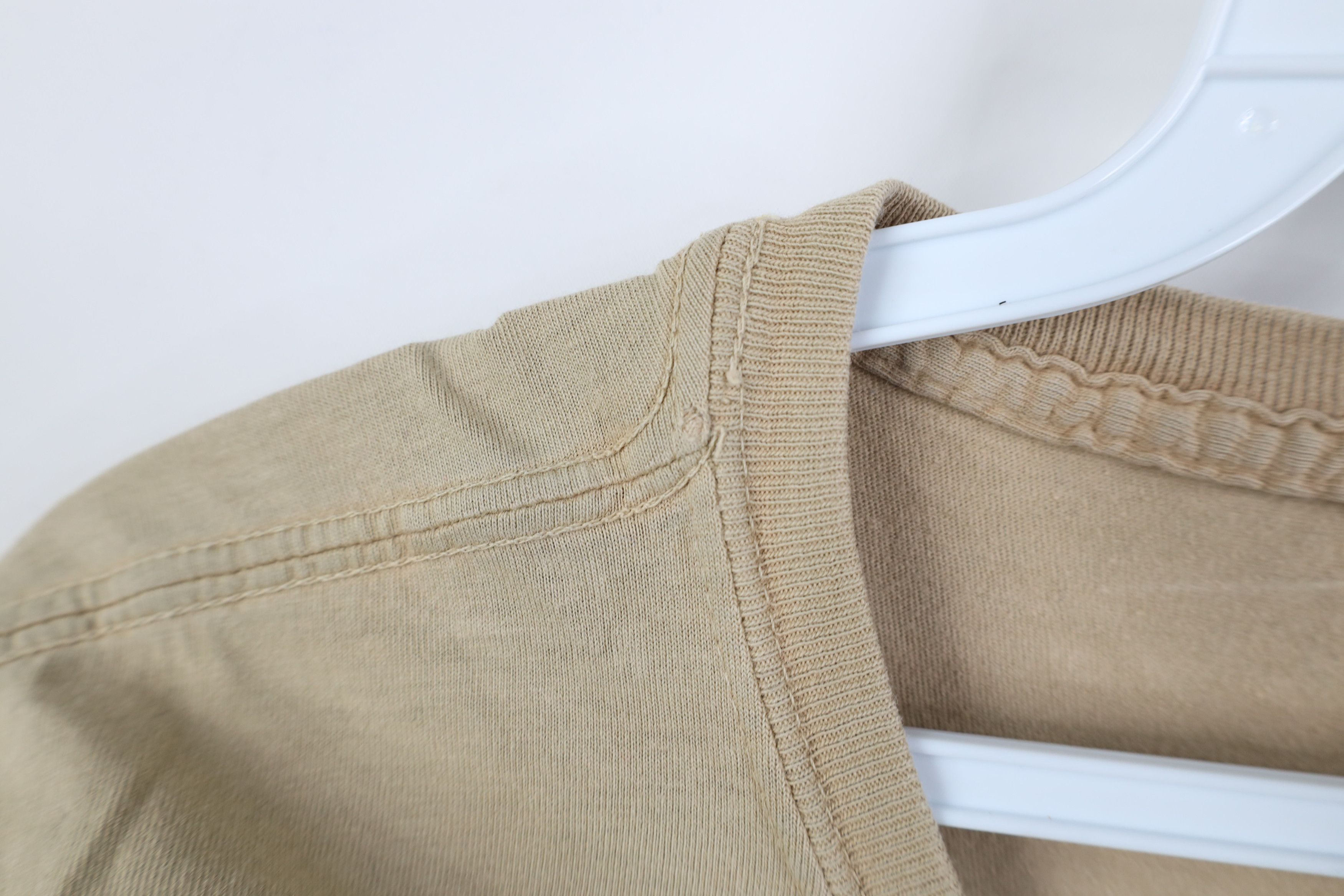 Ralph Lauren Vintage 90s Ralph Lauren Short Sleeve T-Shirt Beige Cotton Size US XL / EU 56 / 4 - 7 Thumbnail