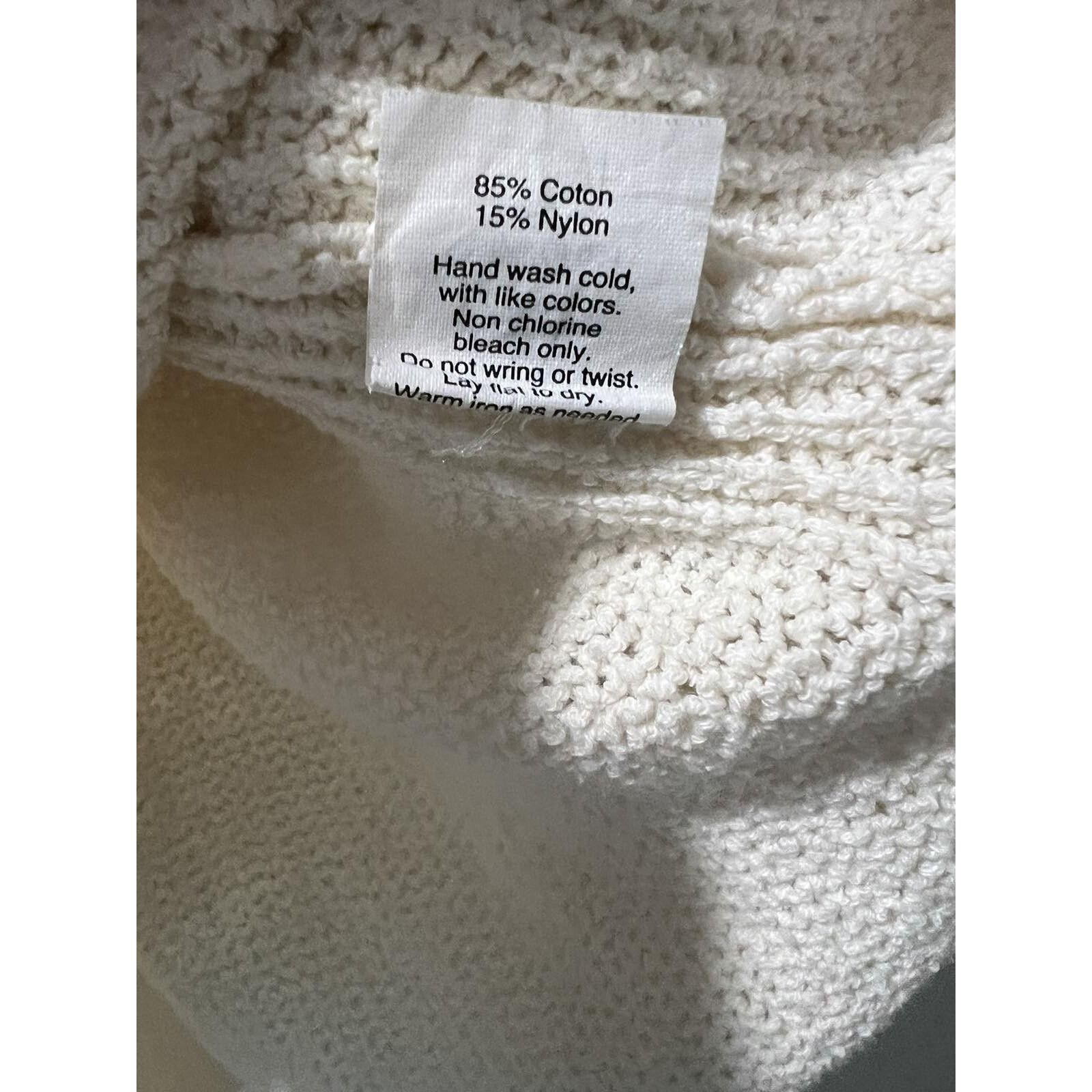 Free People Free People Women Sweater Cream Petite Small A000390 Size S / US 4 / IT 40 - 6 Thumbnail