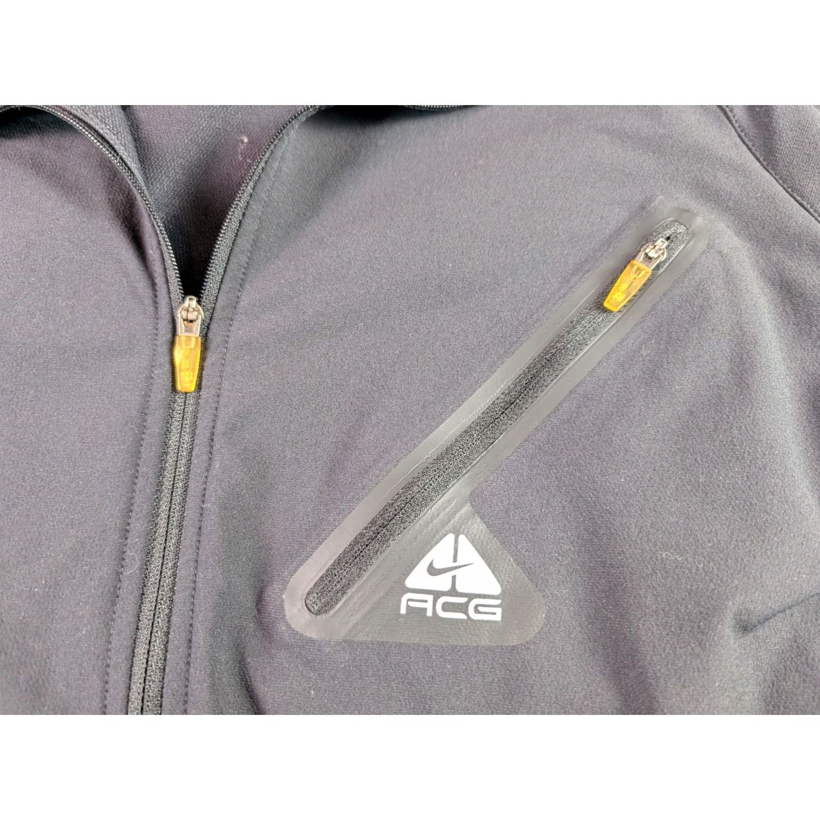 Nike ACG Nike ACG Jacket Mens XL Black Lightweight Soft Shell Windbreaker Outdoors Hiking Zip Jacket Size US XL / EU 56 / 4 - 3 Thumbnail