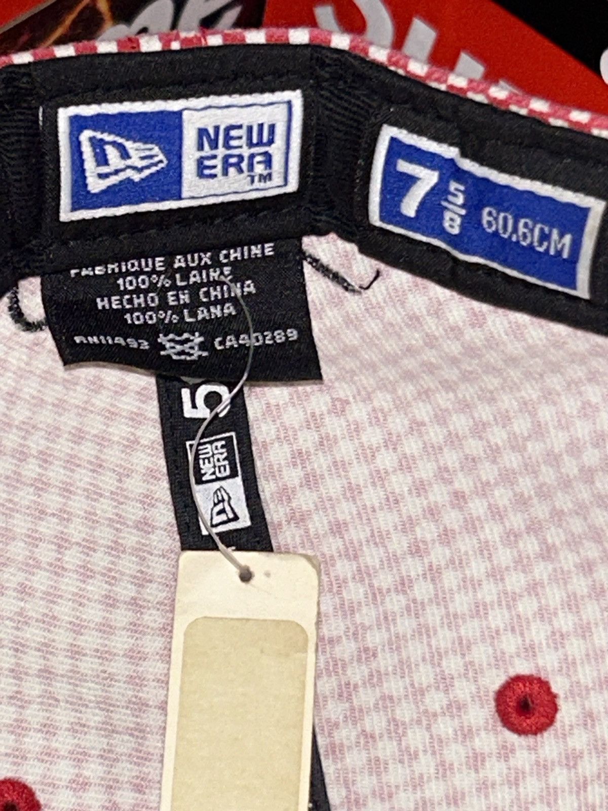 Supreme Supreme 2004 LA Checkered New Era Cap 7 5/8 Vintage RARE HAT Size ONE SIZE - 8 Thumbnail