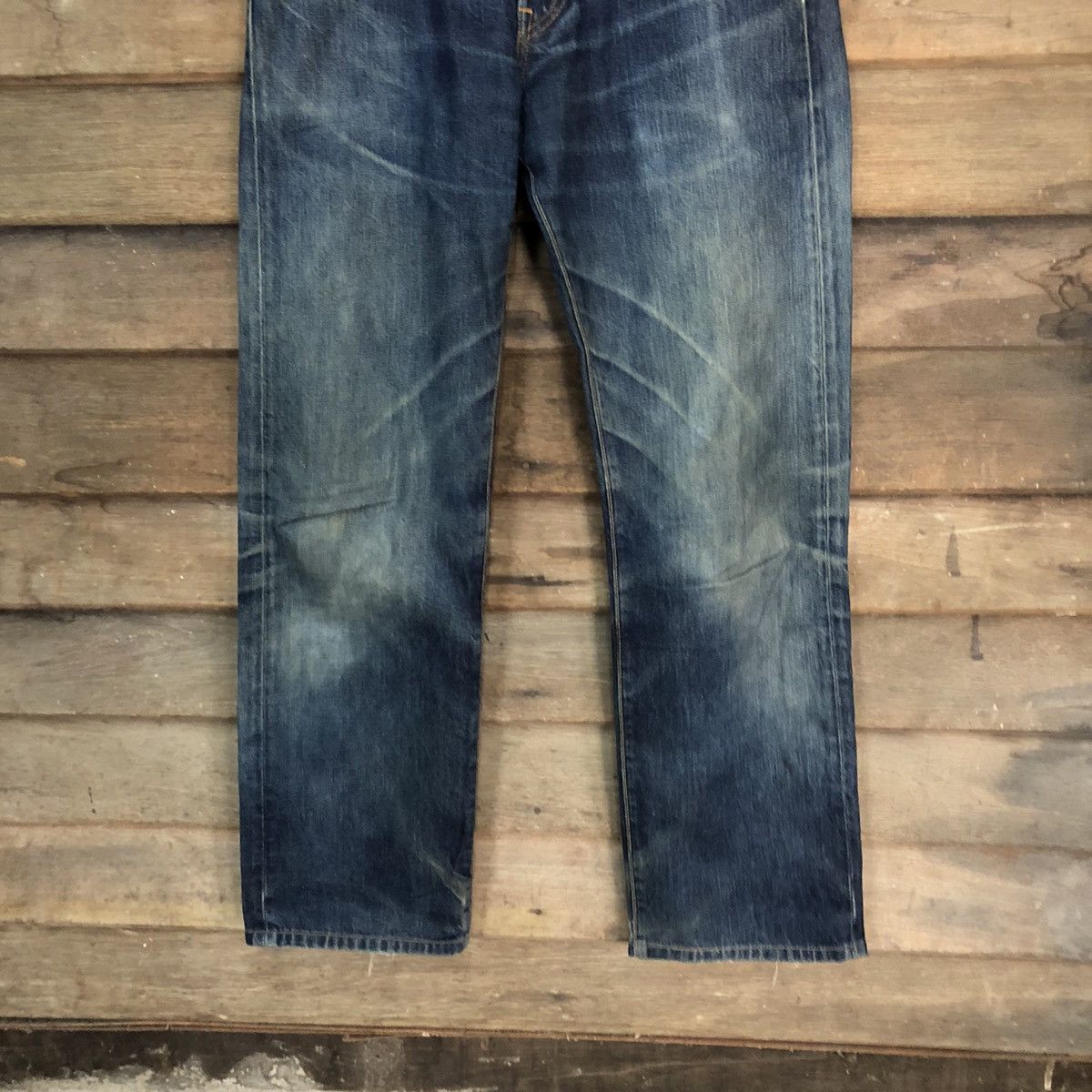 Levi's 501 Levis Strauss & Co faded Blue Denim Pants #7318 Size US 29 - 3 Thumbnail