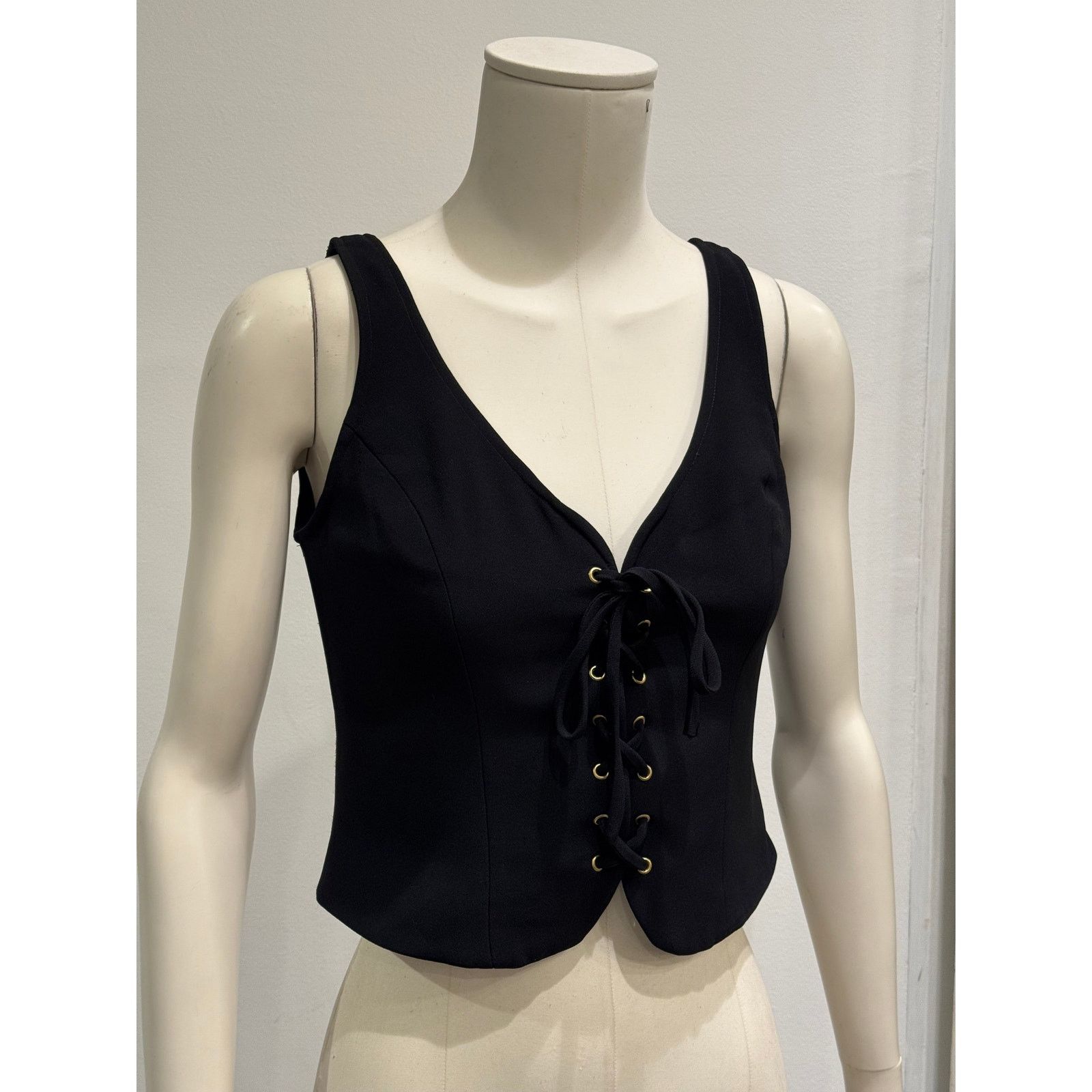 Moschino 1990s Moschino lace-up corseted top Size L / US 10 / IT 46 - 2 Thumbnail