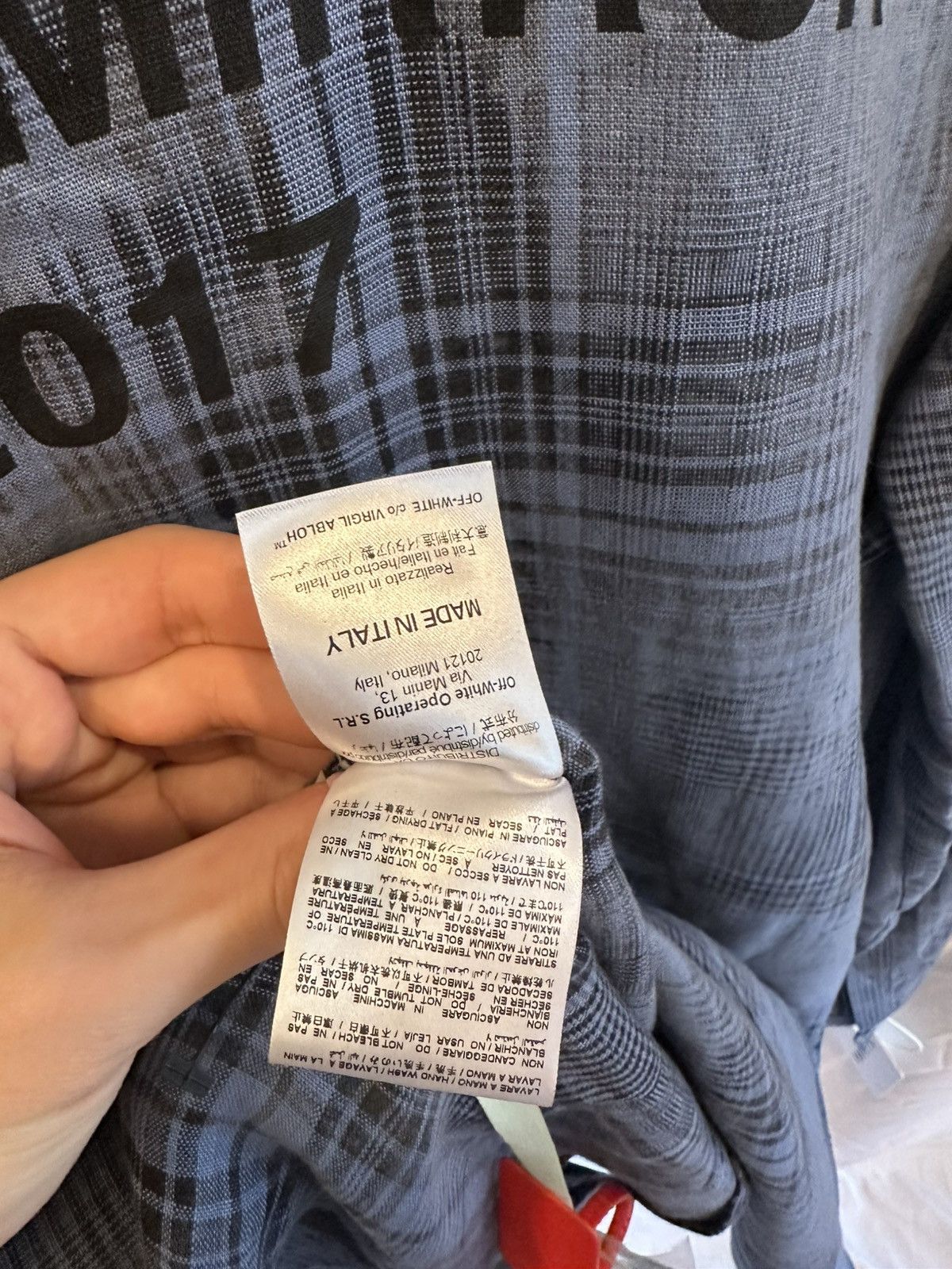 Off-White Off-White Plaid Shirt Size US XL / EU 56 / 4 - 12 Thumbnail