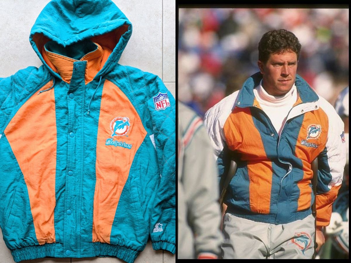 NFL Miami Dolphins 90s STARTER puffer M coat MARINO NFL vintage Size US M / EU 48-50 / 2 - 1 Thumbnail