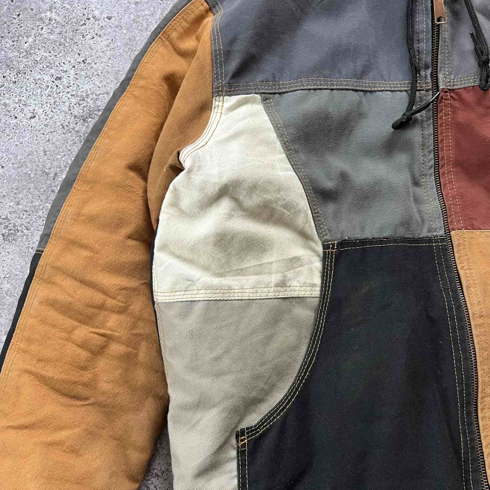 Carhartt Rare Carhartt Remake Rework Patchwork Jacket 90s Sz L Size US L / EU 52-54 / 3 - 4 Thumbnail