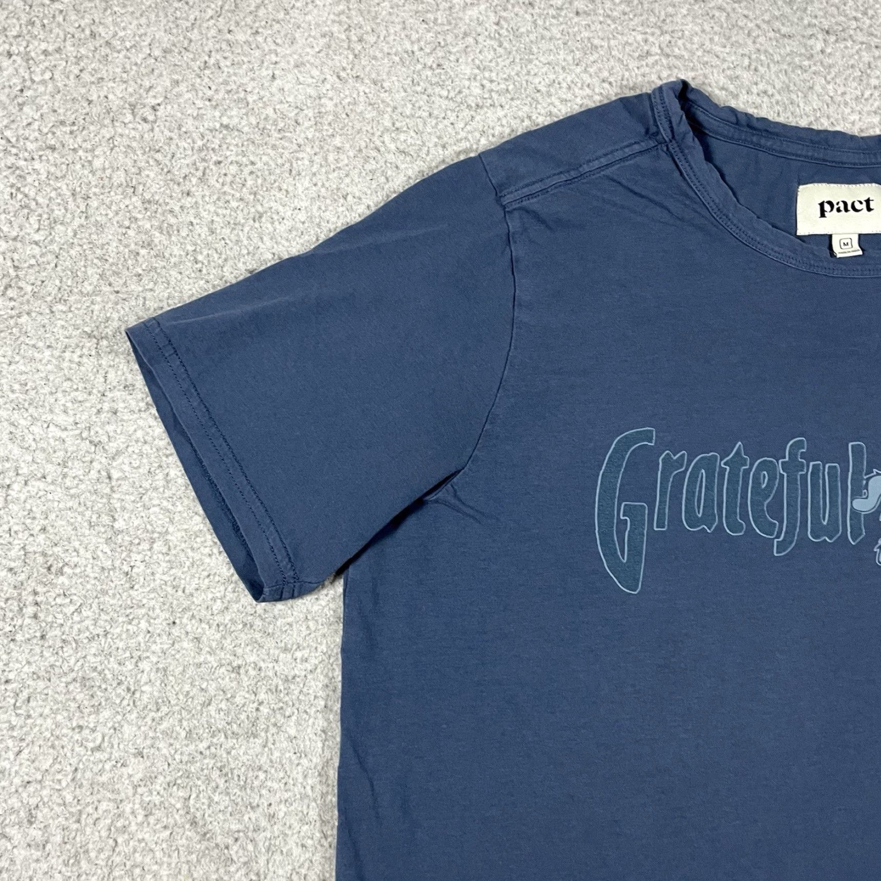 Vintage Grateful Dead Shirt Mens Medium Blue Dancing Bear Graphic Pact Band Rock Tee Size US M / EU 48-50 / 2 - 7 Thumbnail